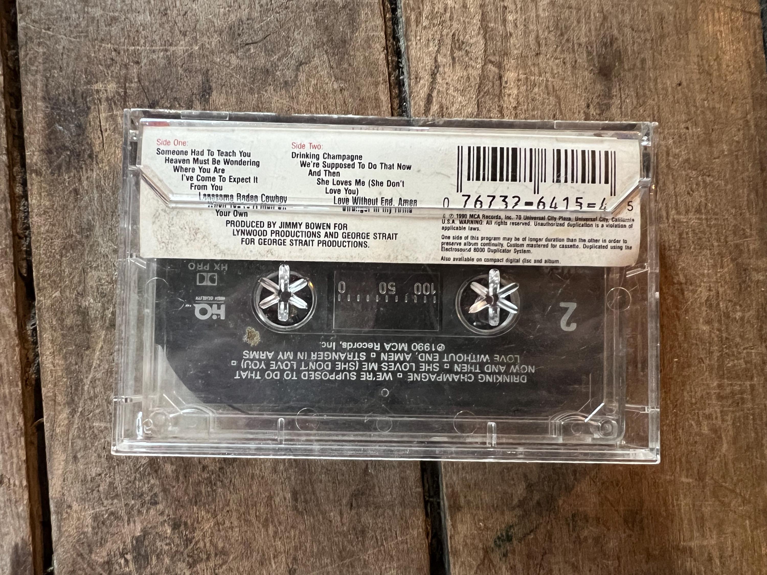 George Strait Livin' It Up Cassette Tape - 1990 MCA Records