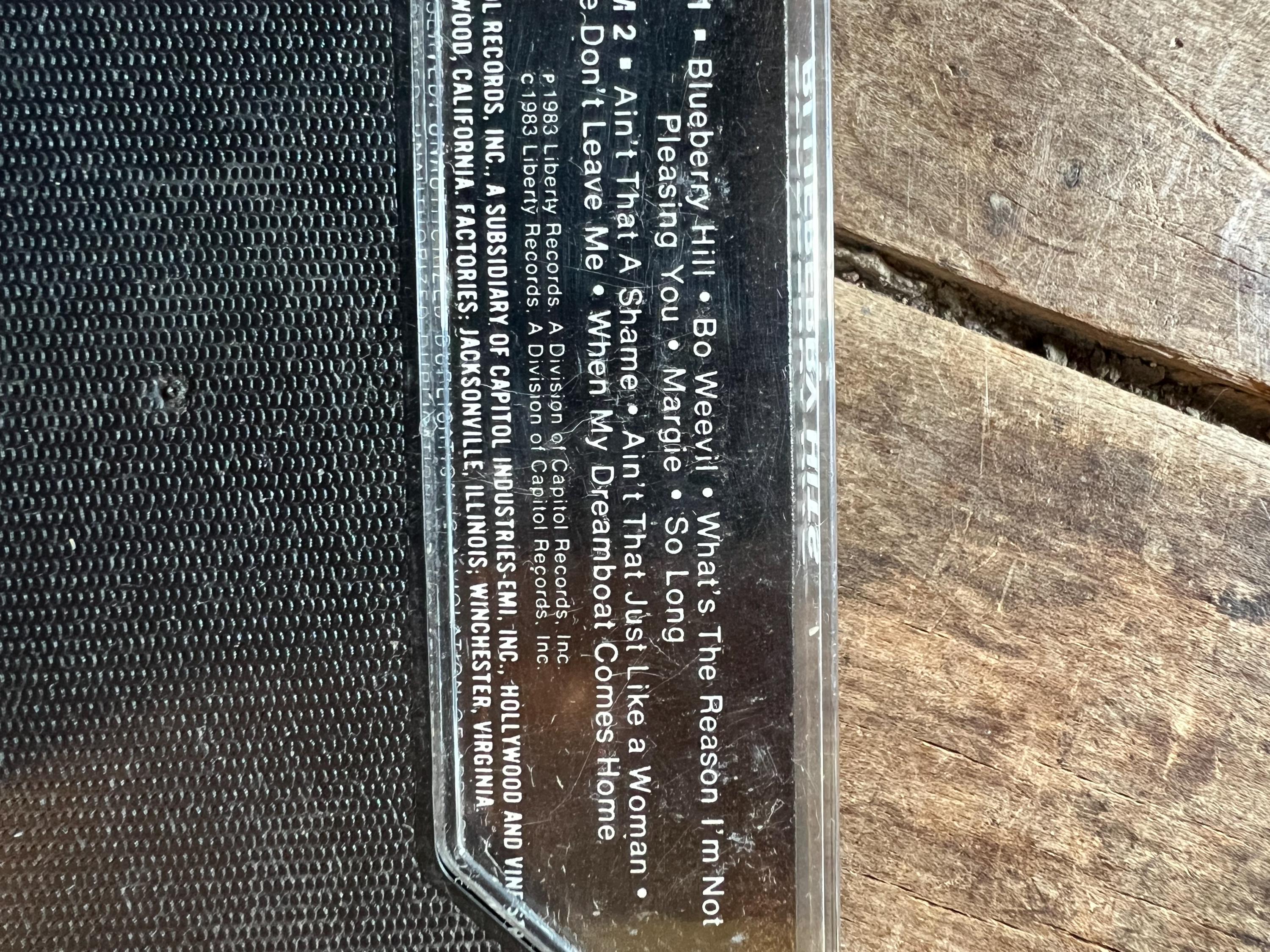 Vintage Fats Domino Cassette Tape: 1983 Blueberry Hits, Rock & Roll Blues