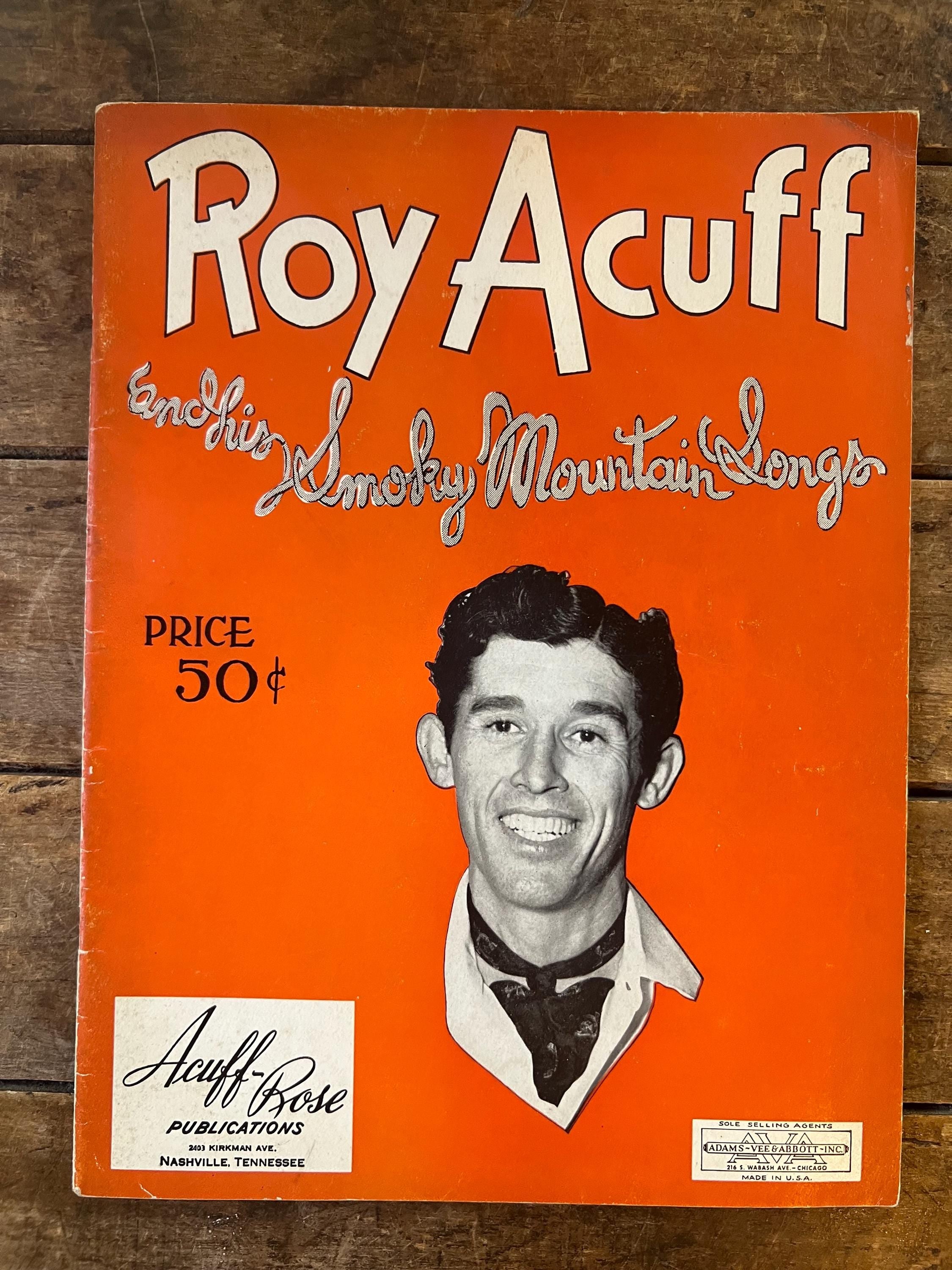 Vintage 1940s Roy Acuff Sheet Music: Smokey Mountain Songs