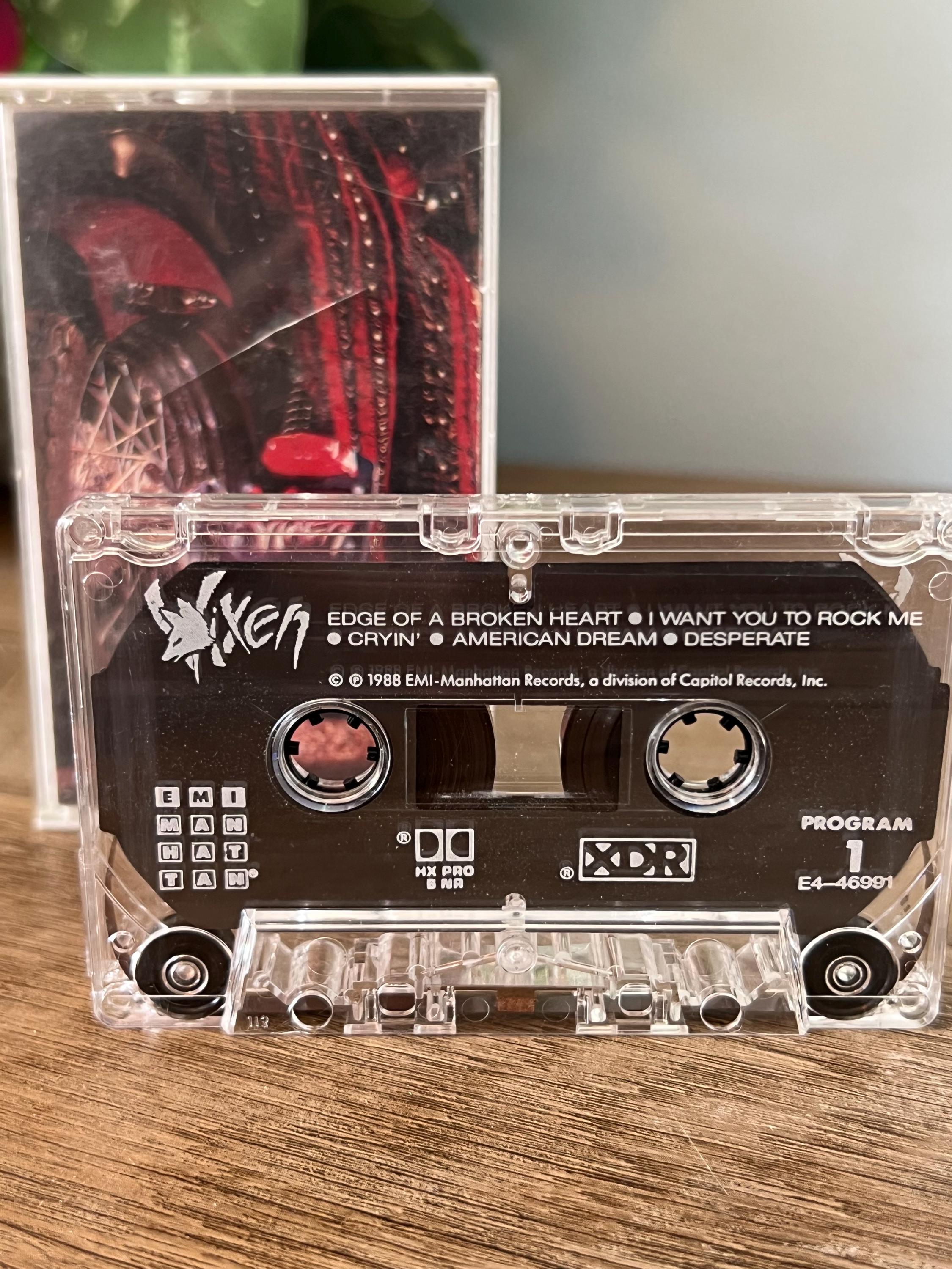 1988 VIXEN Cassette Tape - EMI Manhattan Records - Retro Rock