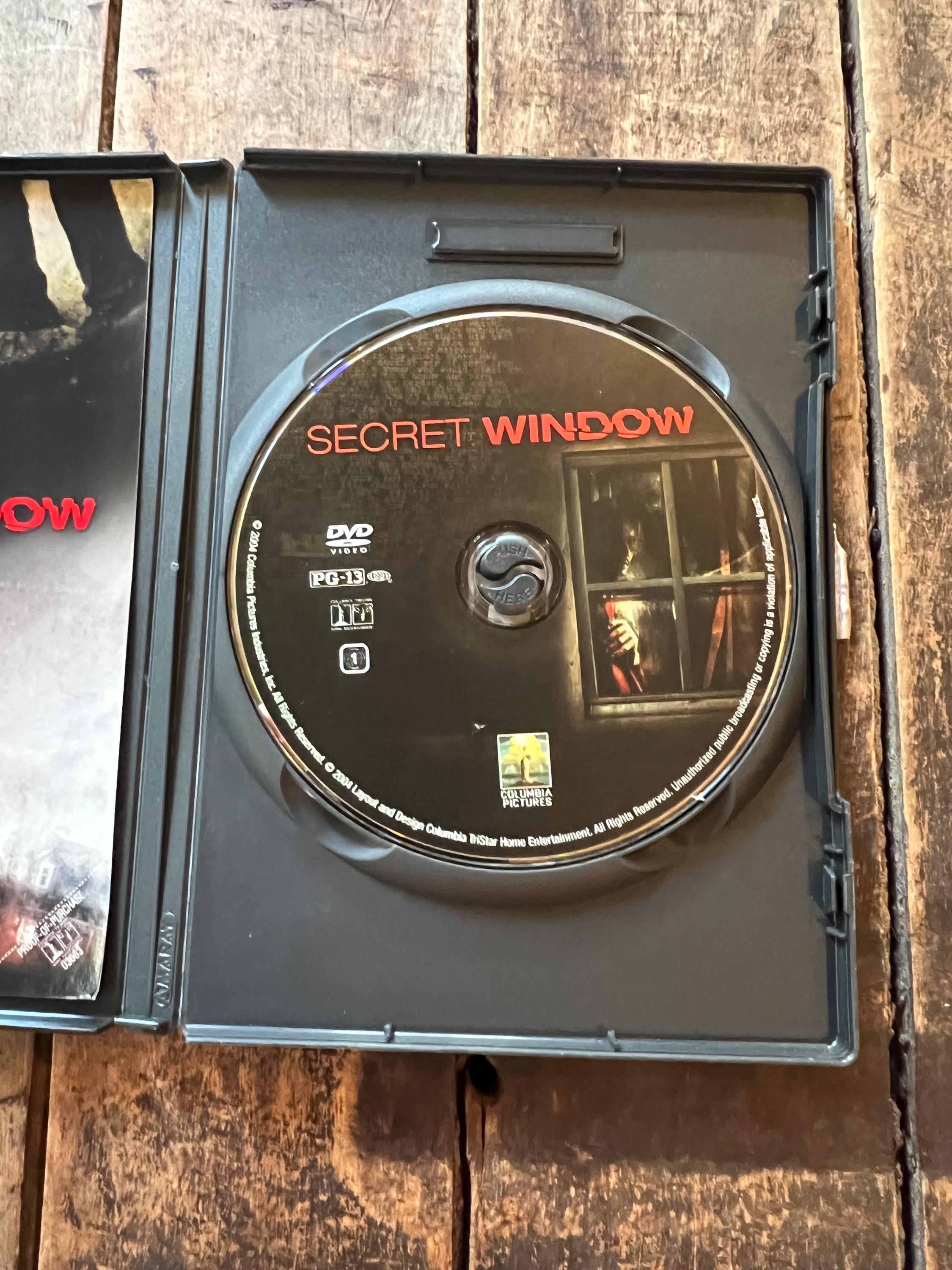 Secret Window ( DVD 2004 )  Stephen King Film - Mystery Horror - Starring Johnny Depp