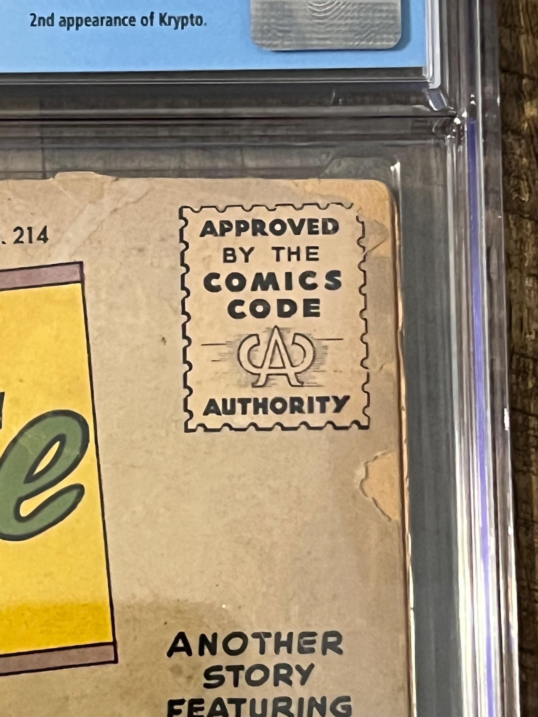 Vintage 1955 Adventure Comics #214: Krypto the Superdog (CGC 1.8)