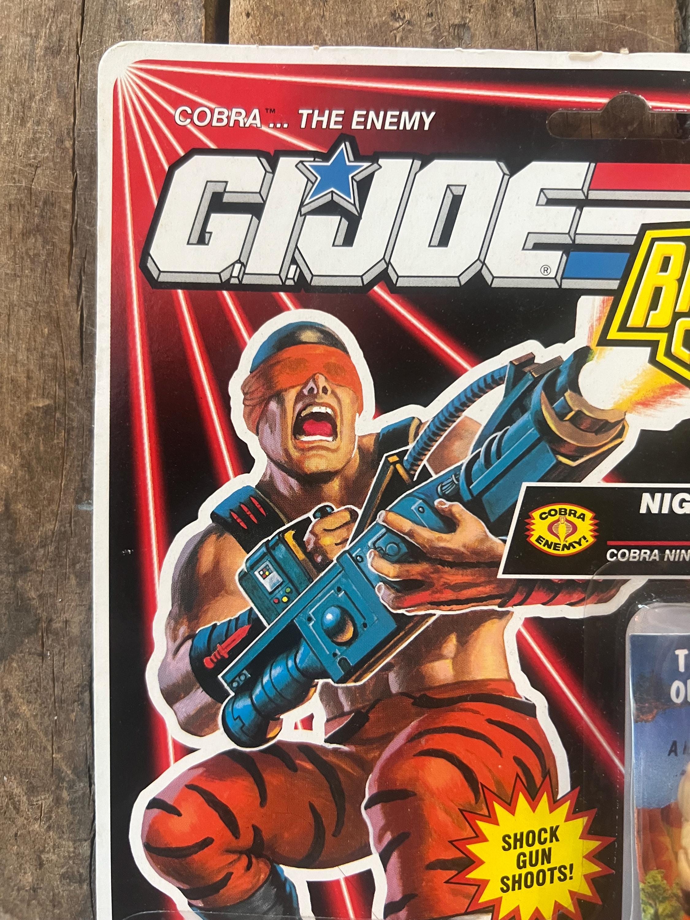 1992 Hasbro GI JOE ARAH - Battle Corps - Cobra Night Creeper Leader - Action Figure - Sealed on Original Card