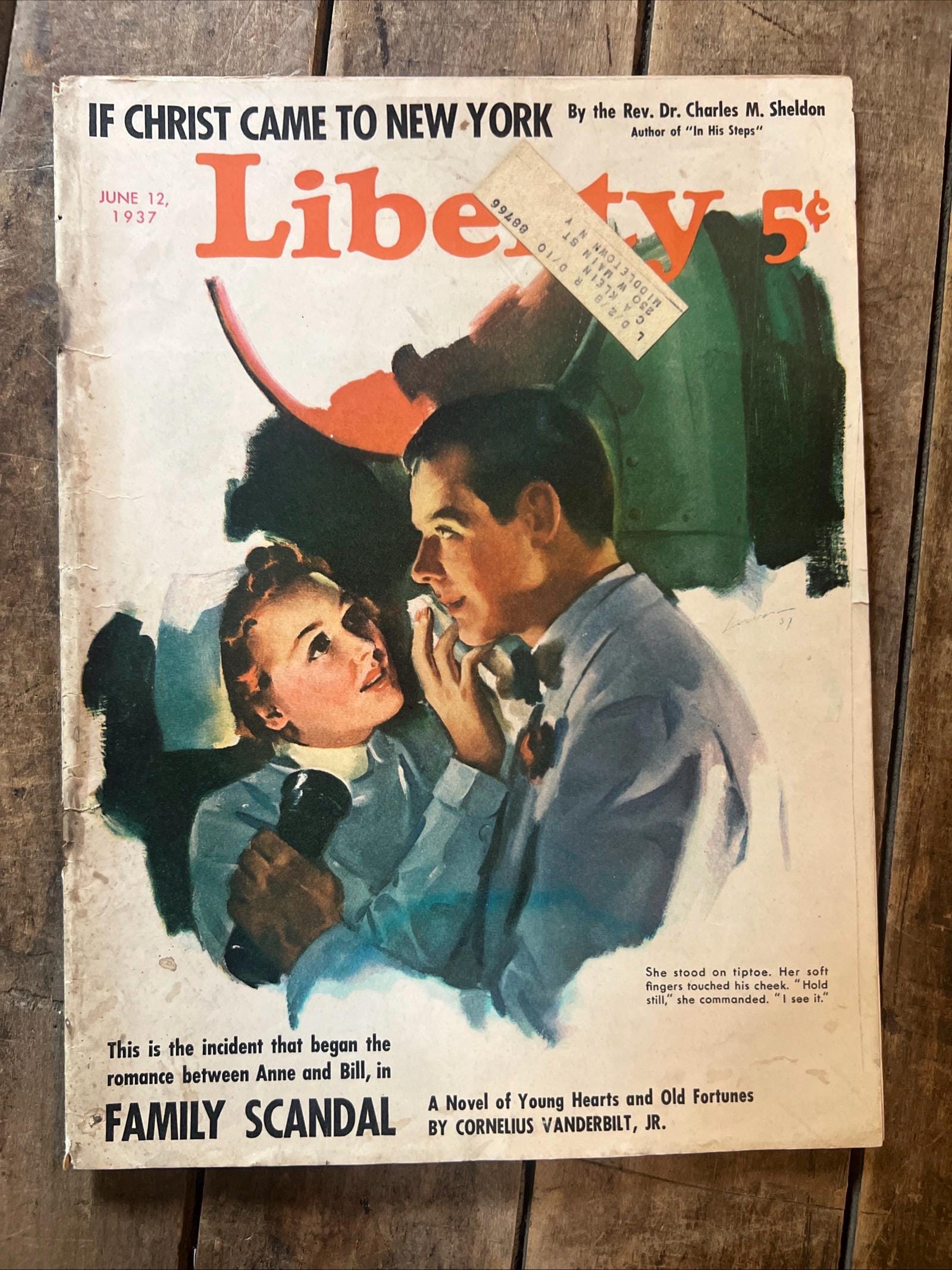 1937 Liberty Magazine - June Issue - 5 Cent Cover - Rare Advertising & Stories