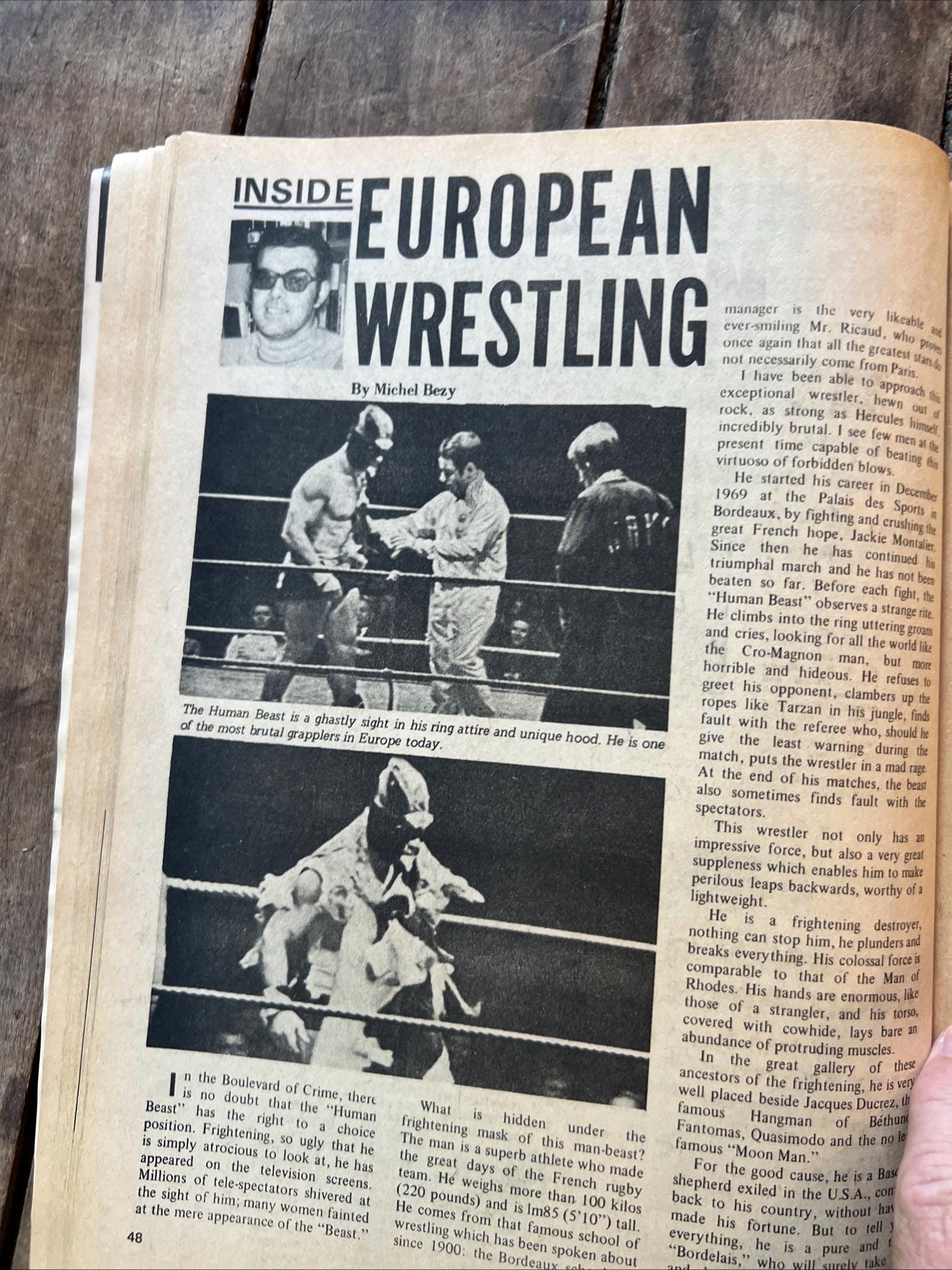 Wrestling Revue Magazine - September 1971 Issue - WWF / WWE - M&M Super Tag Team
