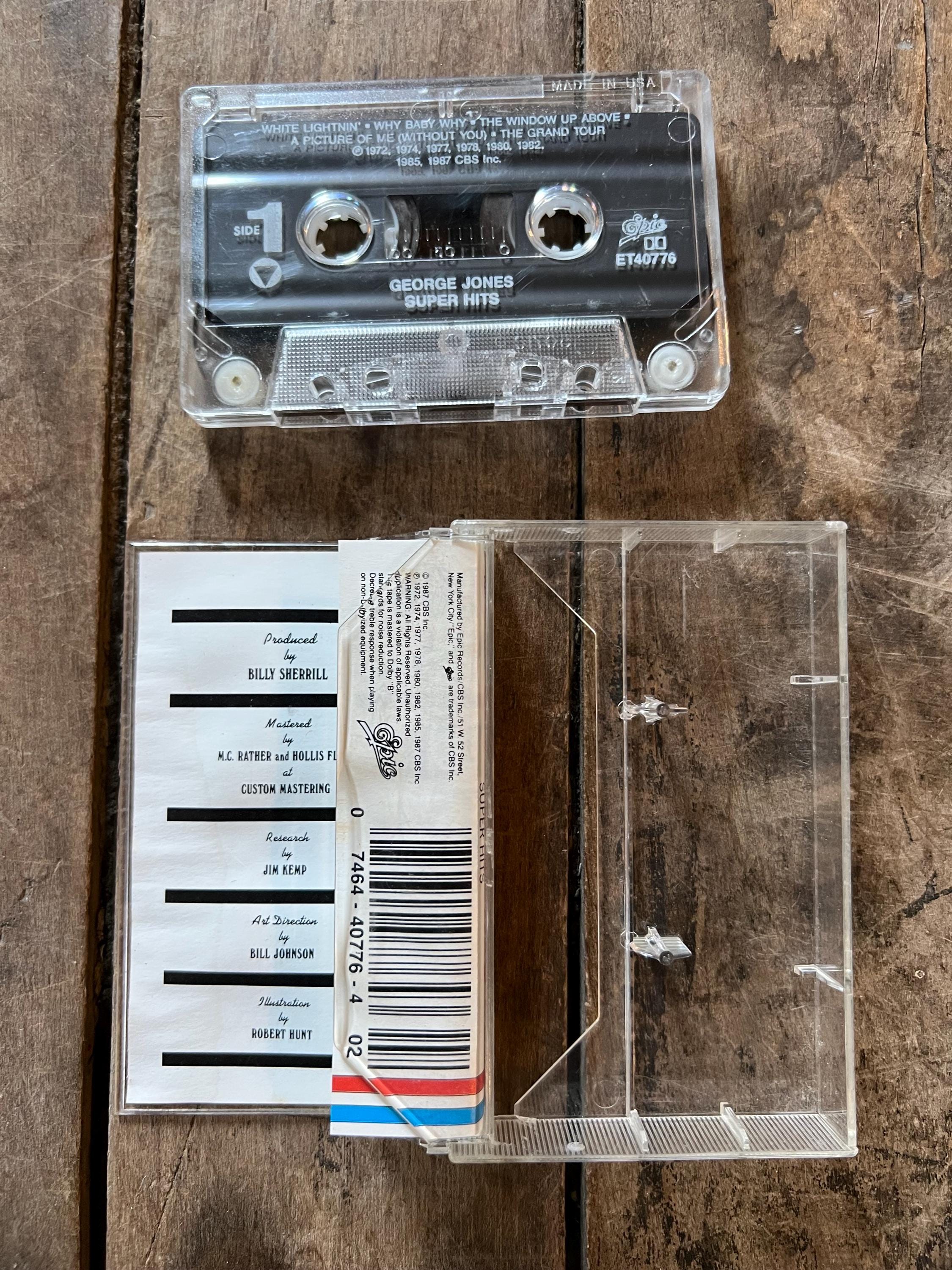 1987 George Jones Super Hits Cassette Tape - Epic Records - Country Music