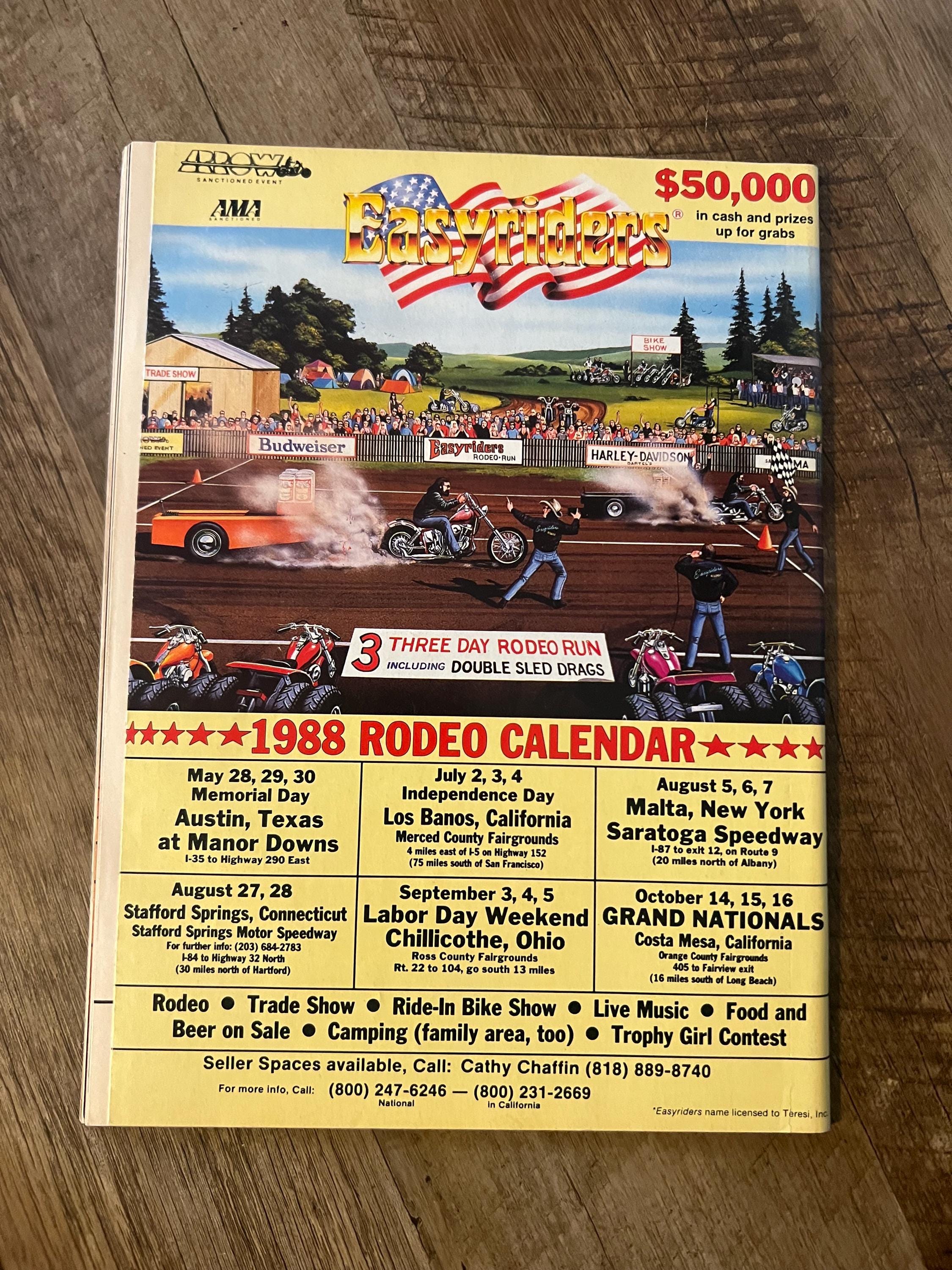 Vintage EASYRIDERS Magazine - August 1988 Issue - Motorcycle Enthusiasts Collectible