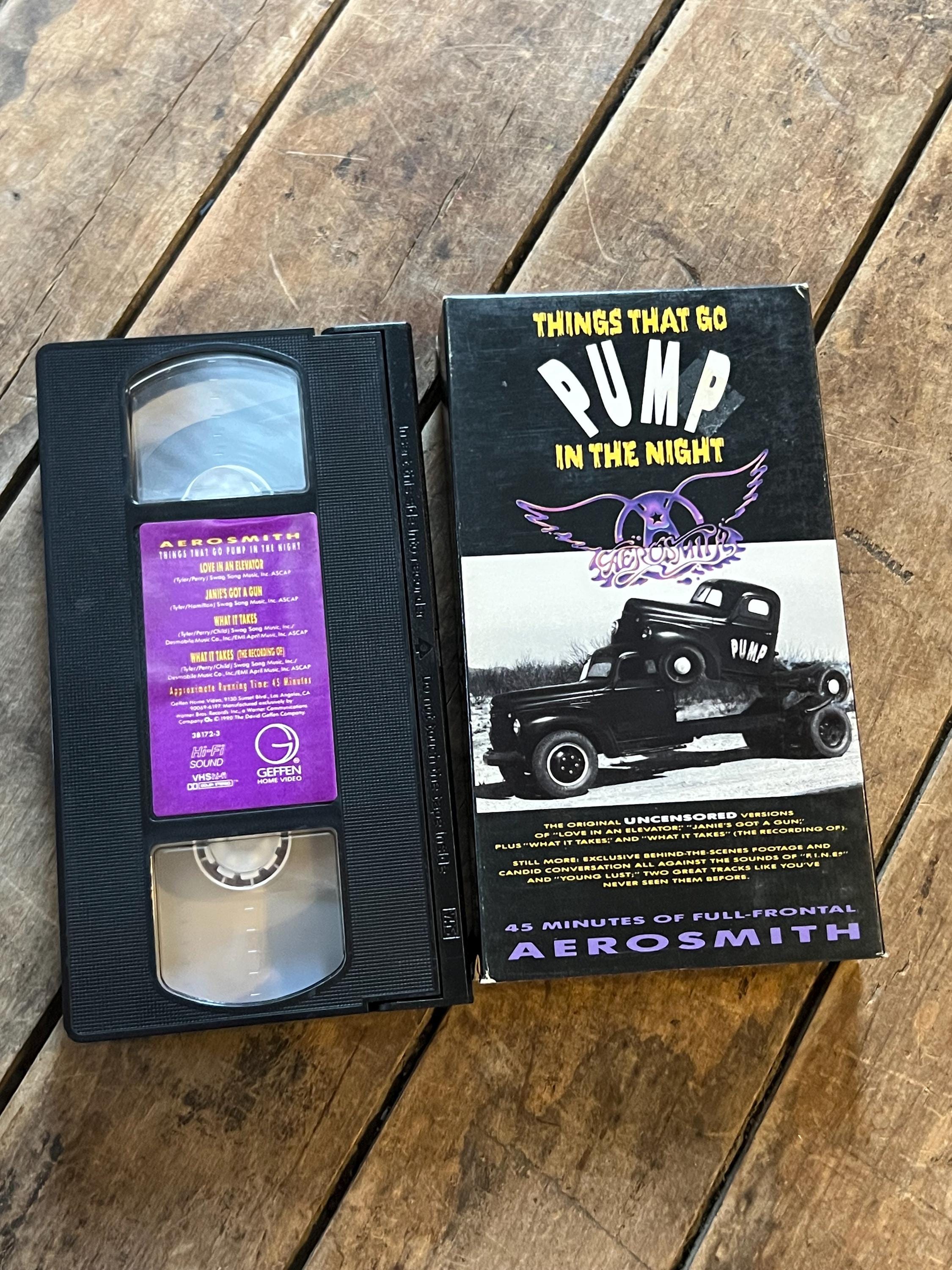 AEROSMITH “Things That Go Pump In The Night” ( VHS Movie) Original Uncensored Versions