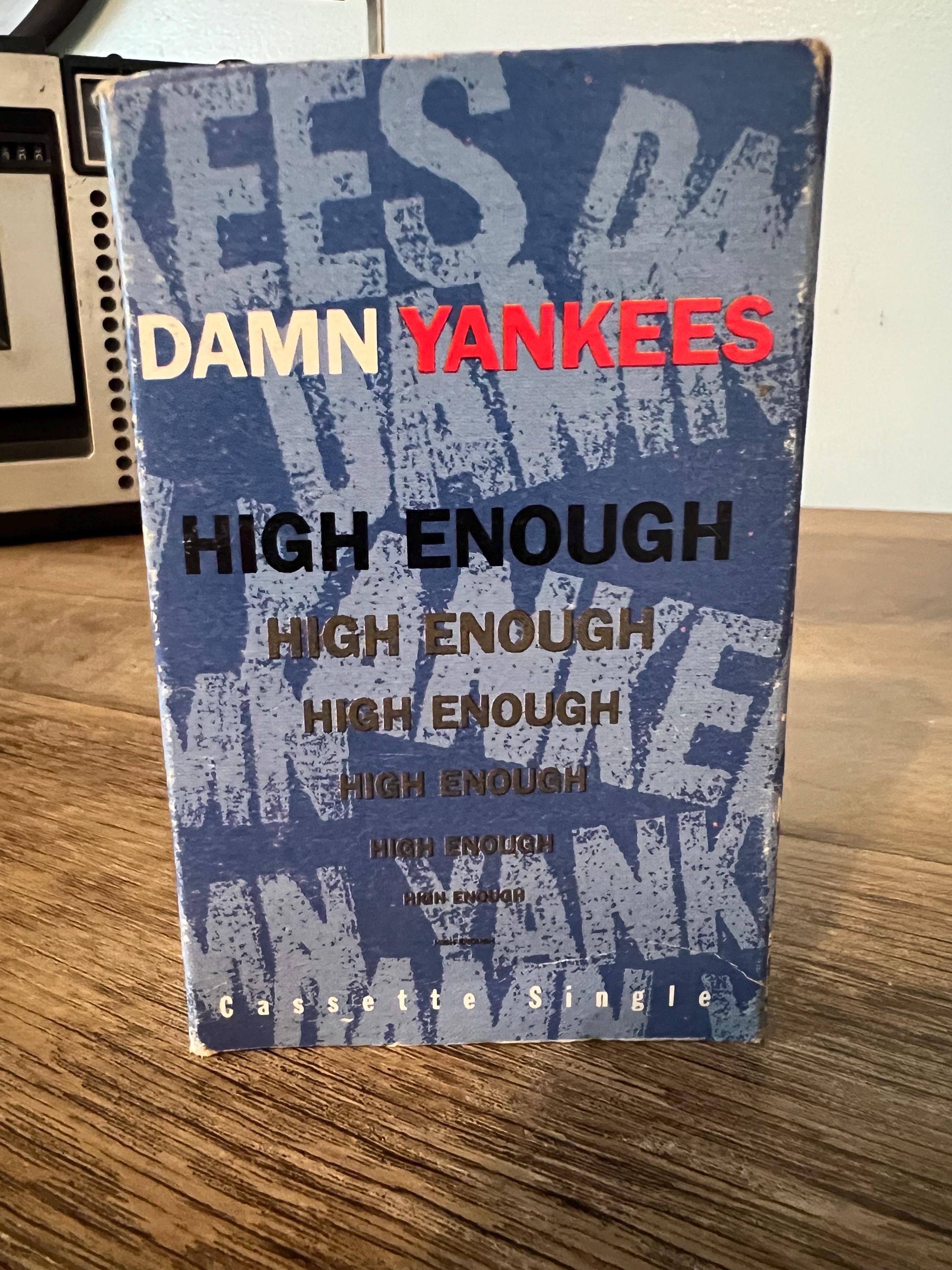 Vintage 1990 Damn Yankees "High Enough" Cassette Tape