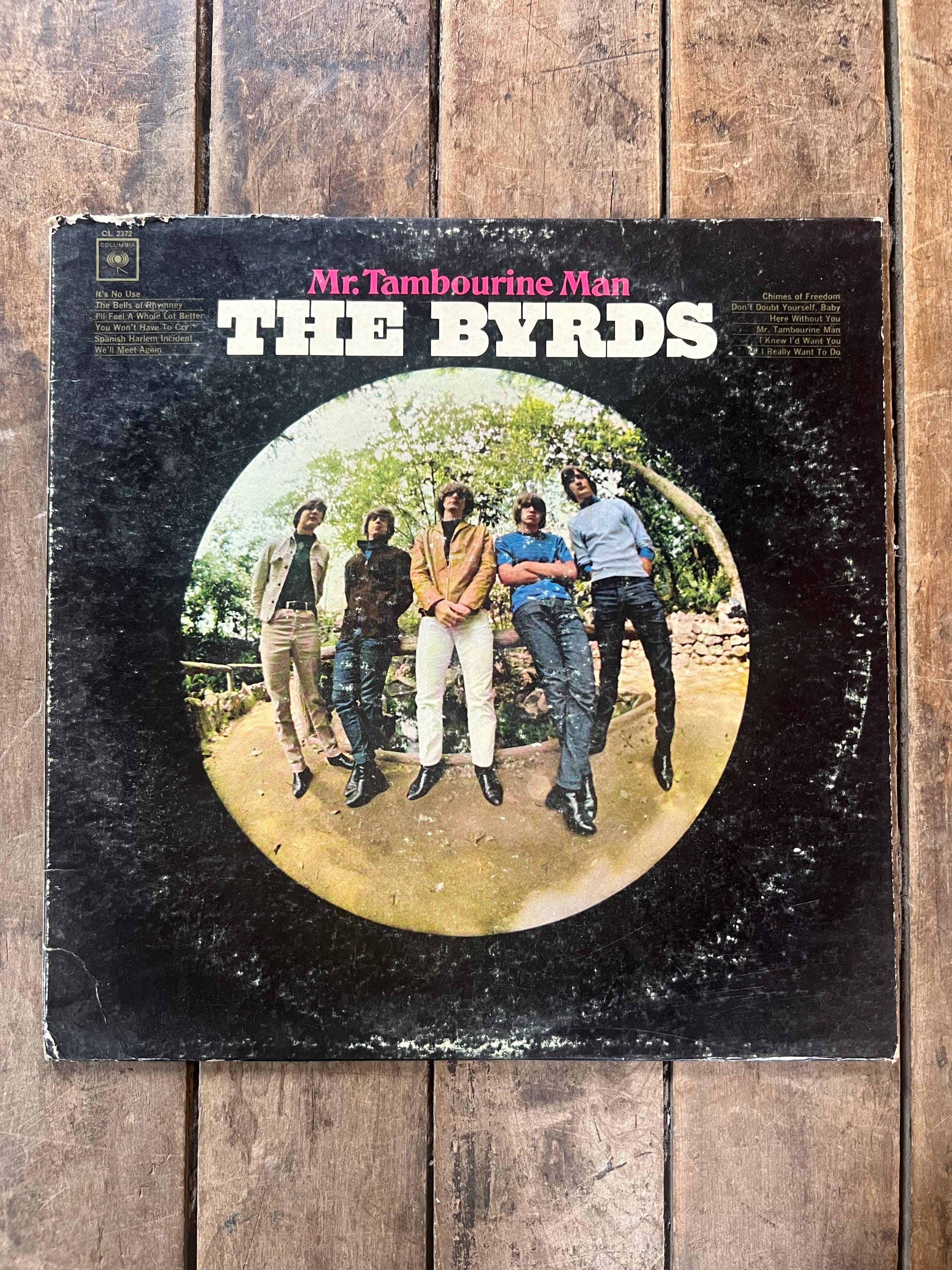 Vintage 1965 The Byrds “Mr Tambourine Man” LP Record - Columbia Records
