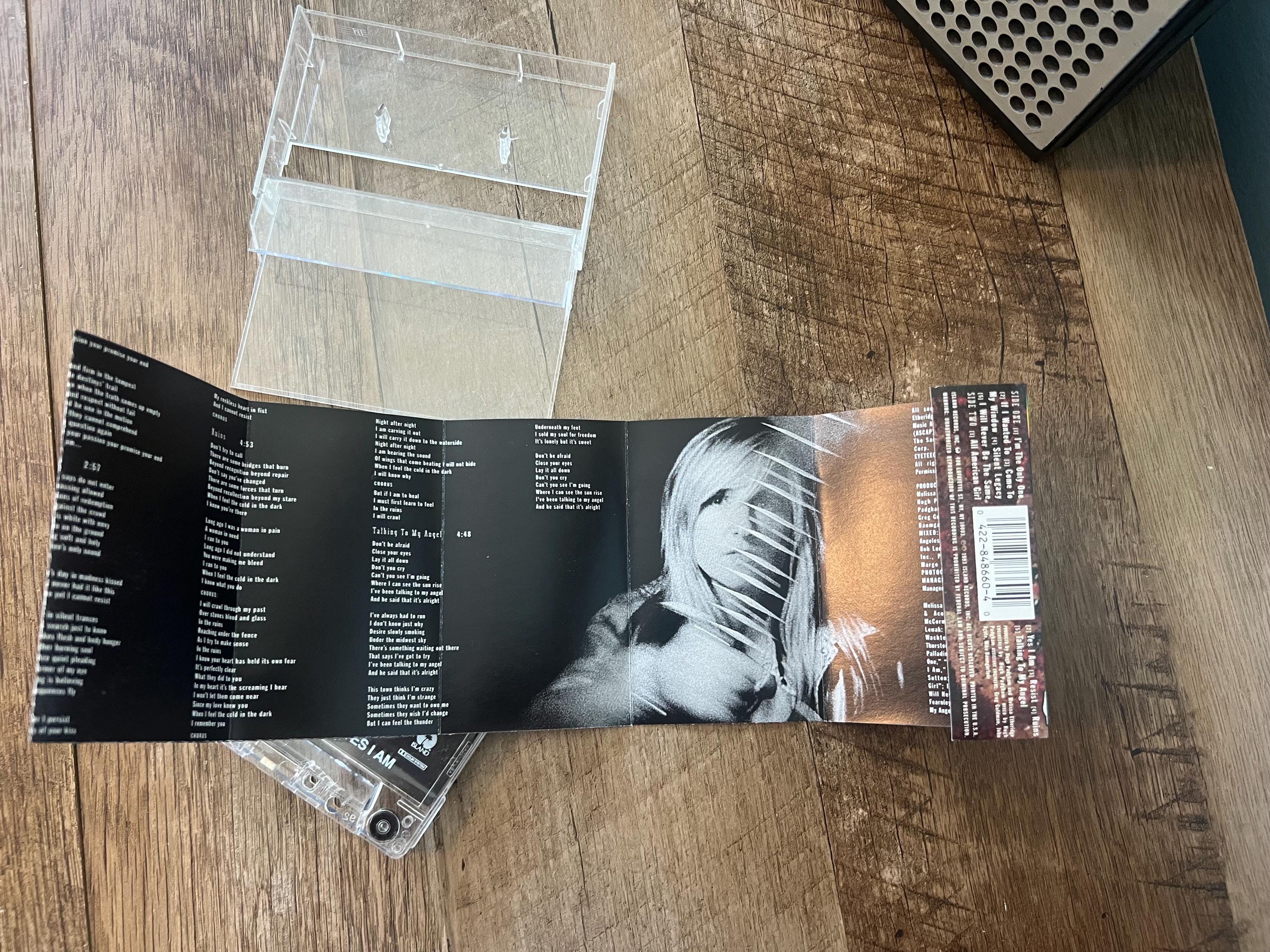 Vintage 1993 Melissa Etheridge "Yes I Am" Cassette Tape
