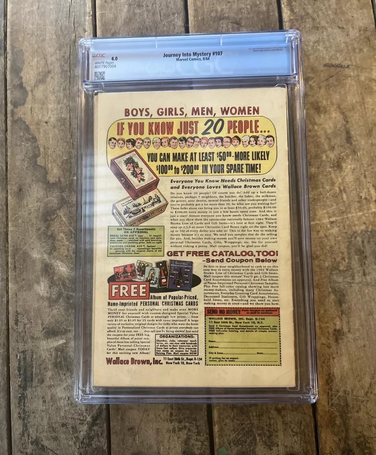 1964 Journey Into Mystery #107: Thor, First Grey Gargoyle (CGC 4.0)