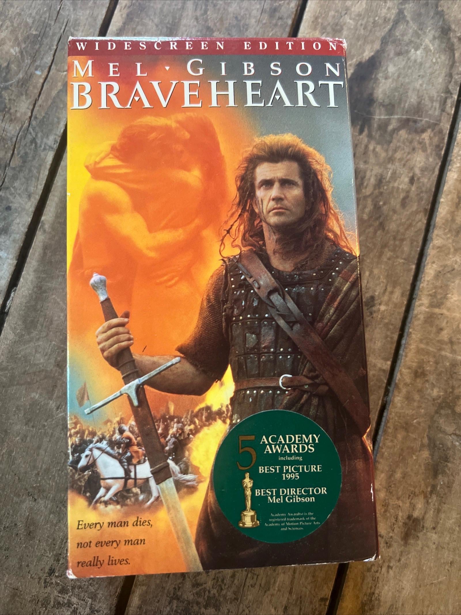 1995 BRAVEHEART staring Mel Gibson & Sophie Marceau - Paramount VHS Movie