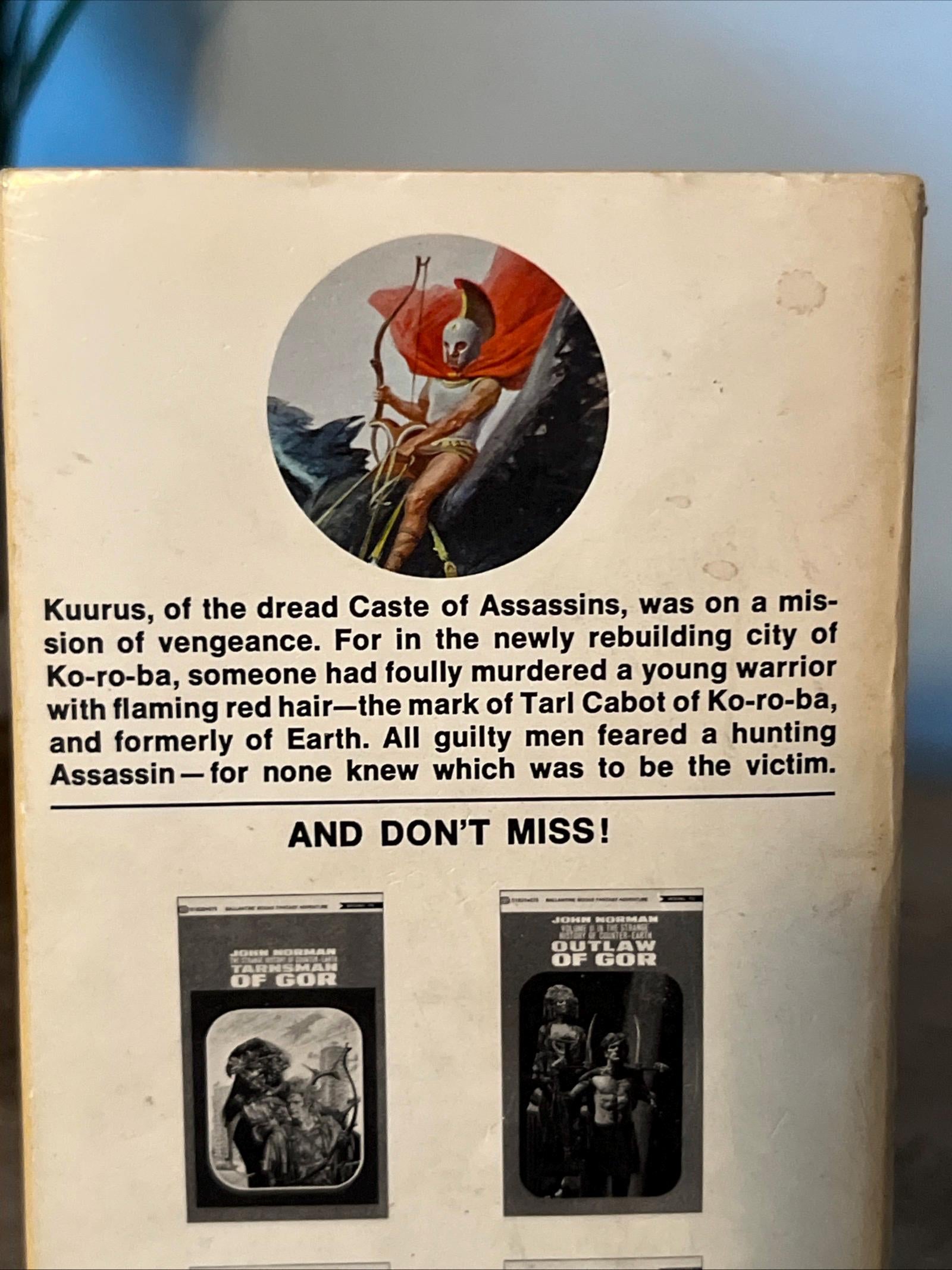 Assassin Of GOR By John Norman - 1970 Paperback Original First Printing Edition