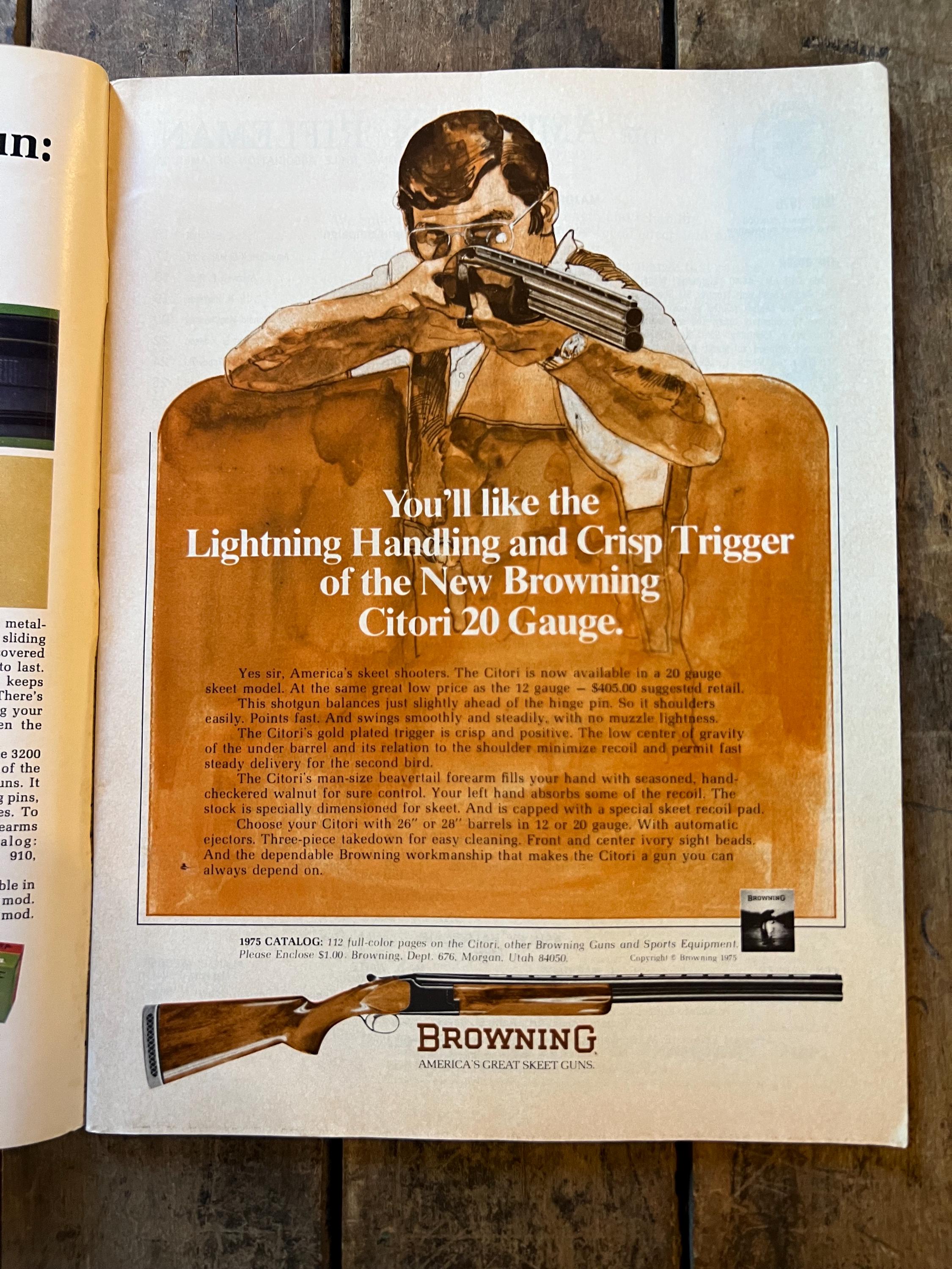 Vintage 1975 American Rifleman Magazine - May Edition- Retro Advertising - Men’s Outdoor Magazine