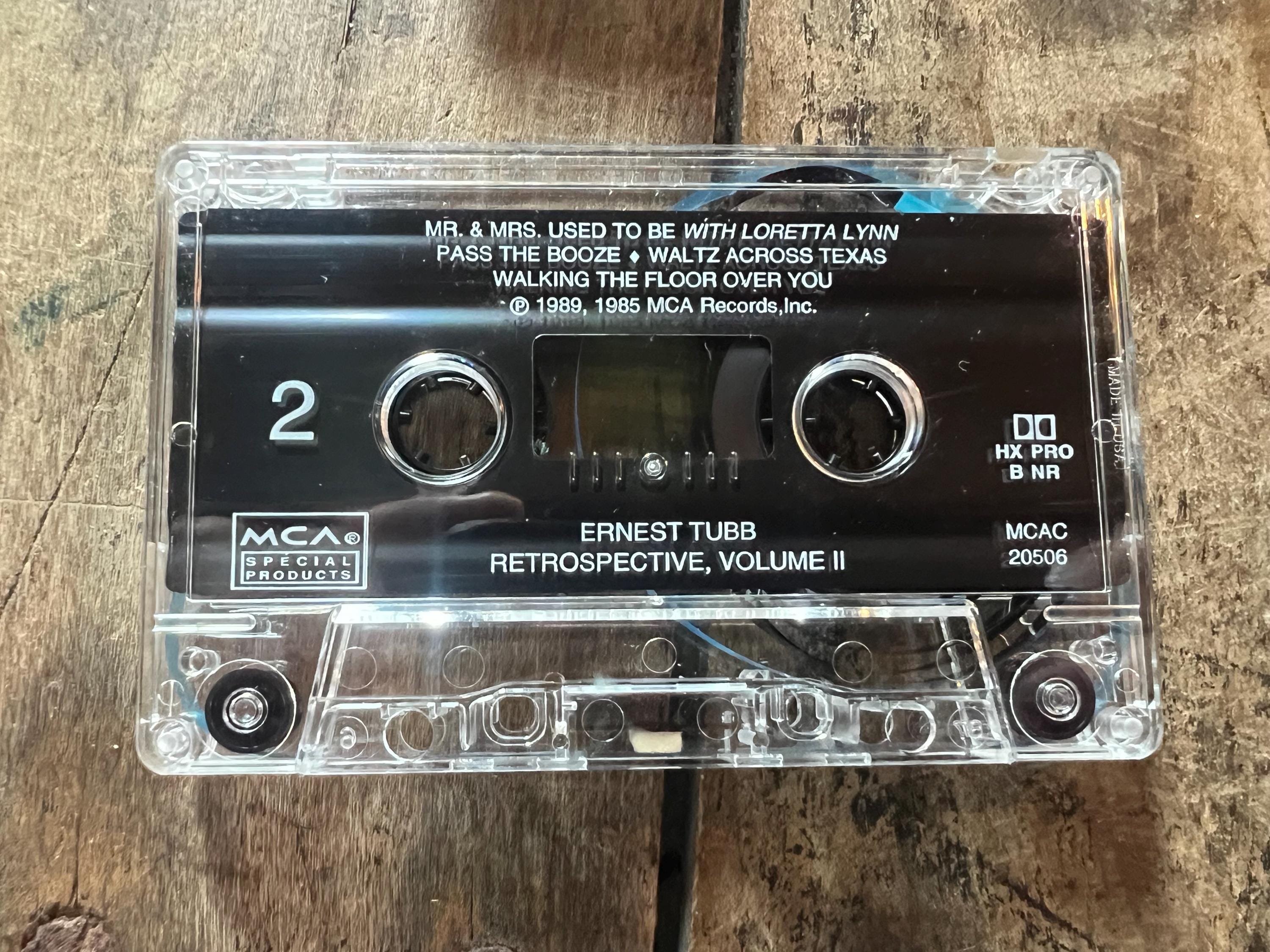 Ernest Tubb Retrospective Vol. 2 Cassette Tape - 1987 MCA Country Music