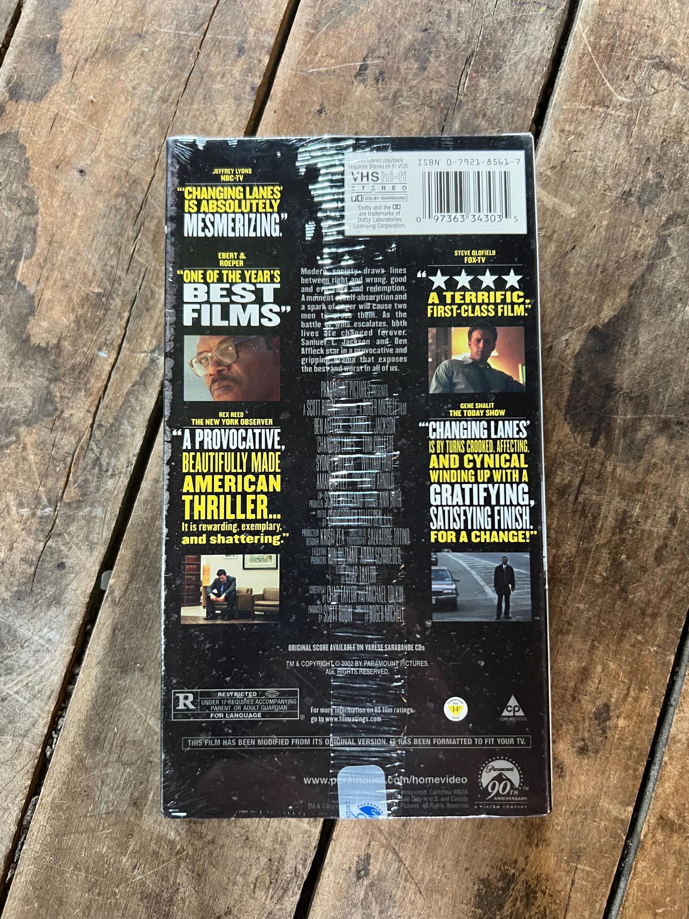 Changing Lanes - VHS Movie NOS Sealed - Starring Ben Affleck & Samuel L. Jackson