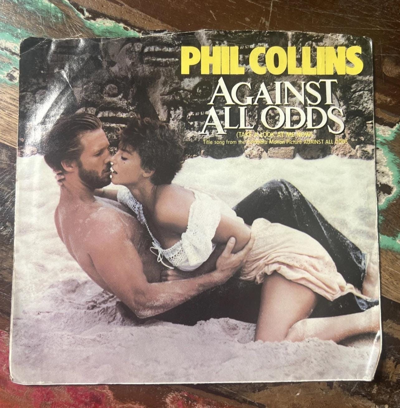 PHIL COLLINS - Against All Odds - Atlantic Records - 45 Record & Sleeve ( 1984) Vintage Vinyl - Retro