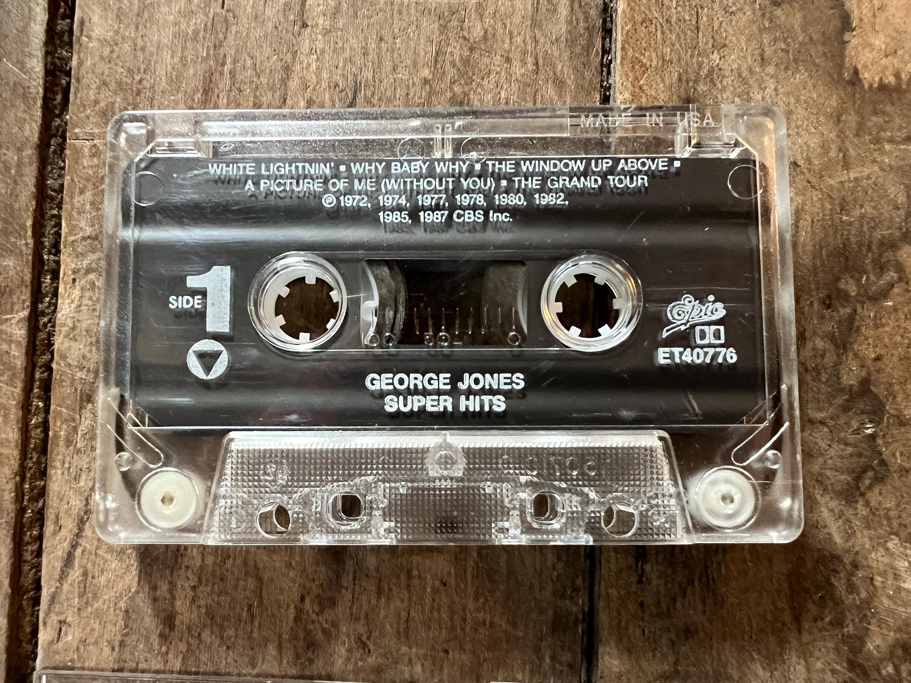 1987 George Jones Super Hits Cassette Tape - Epic Records - Country Music
