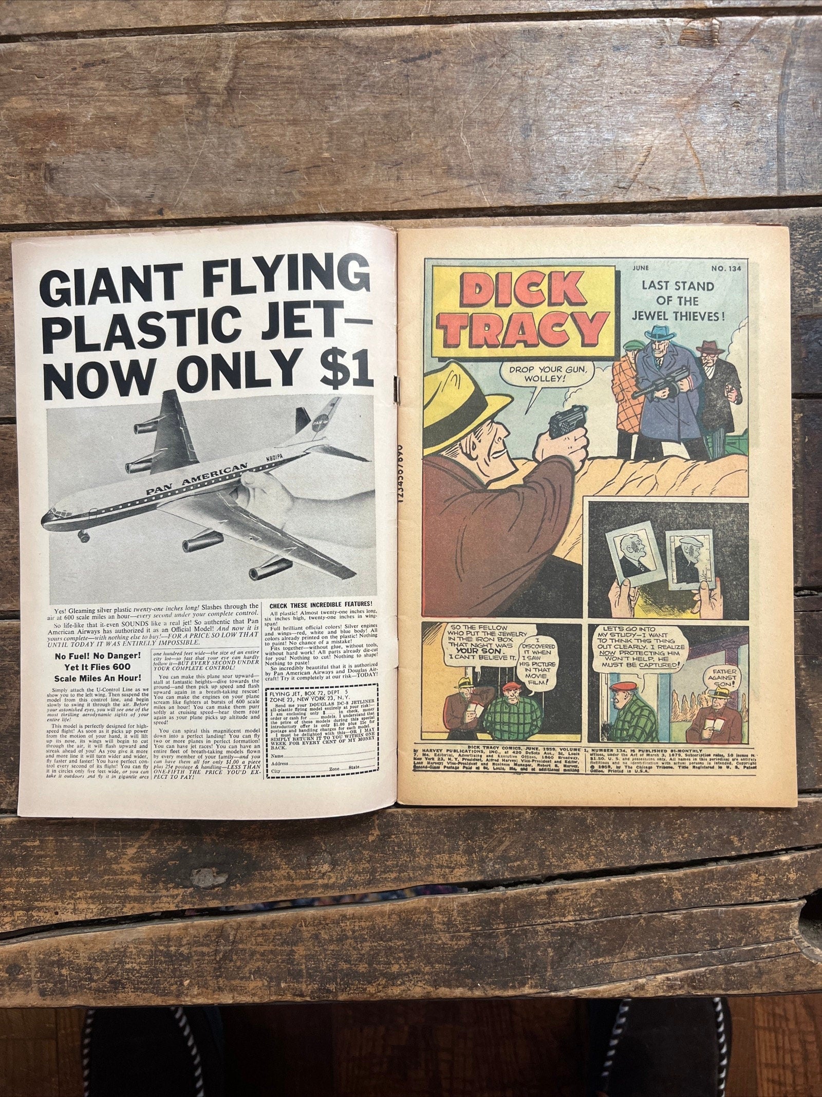 1959 Dick Tracy No. 134 - Harvey Comics Monthly - 10 Cent Silver Age Comic Book