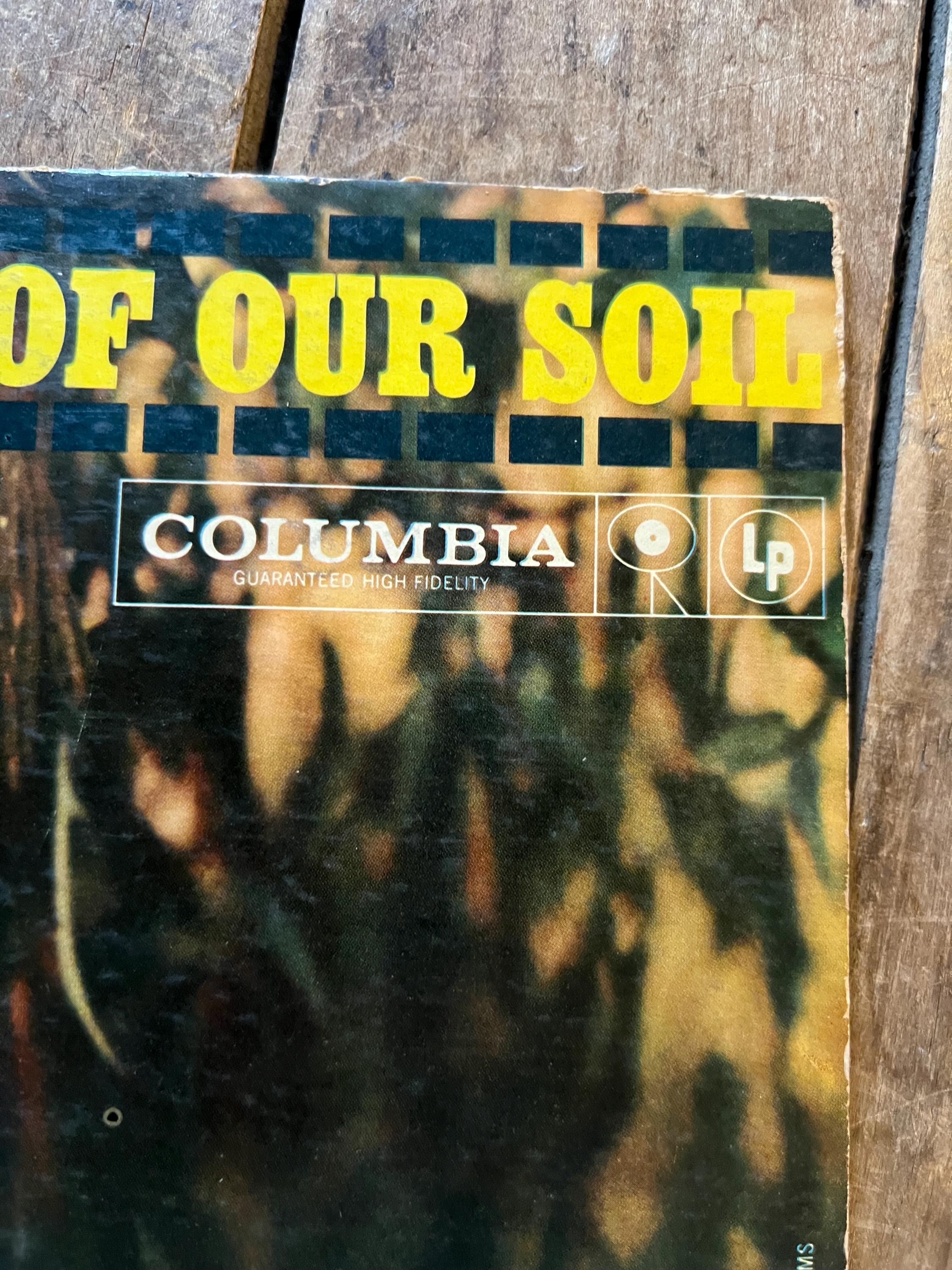 Vintage 1959 Johnny Cash "Songs of Our Soil" LP Record - Columbia Records