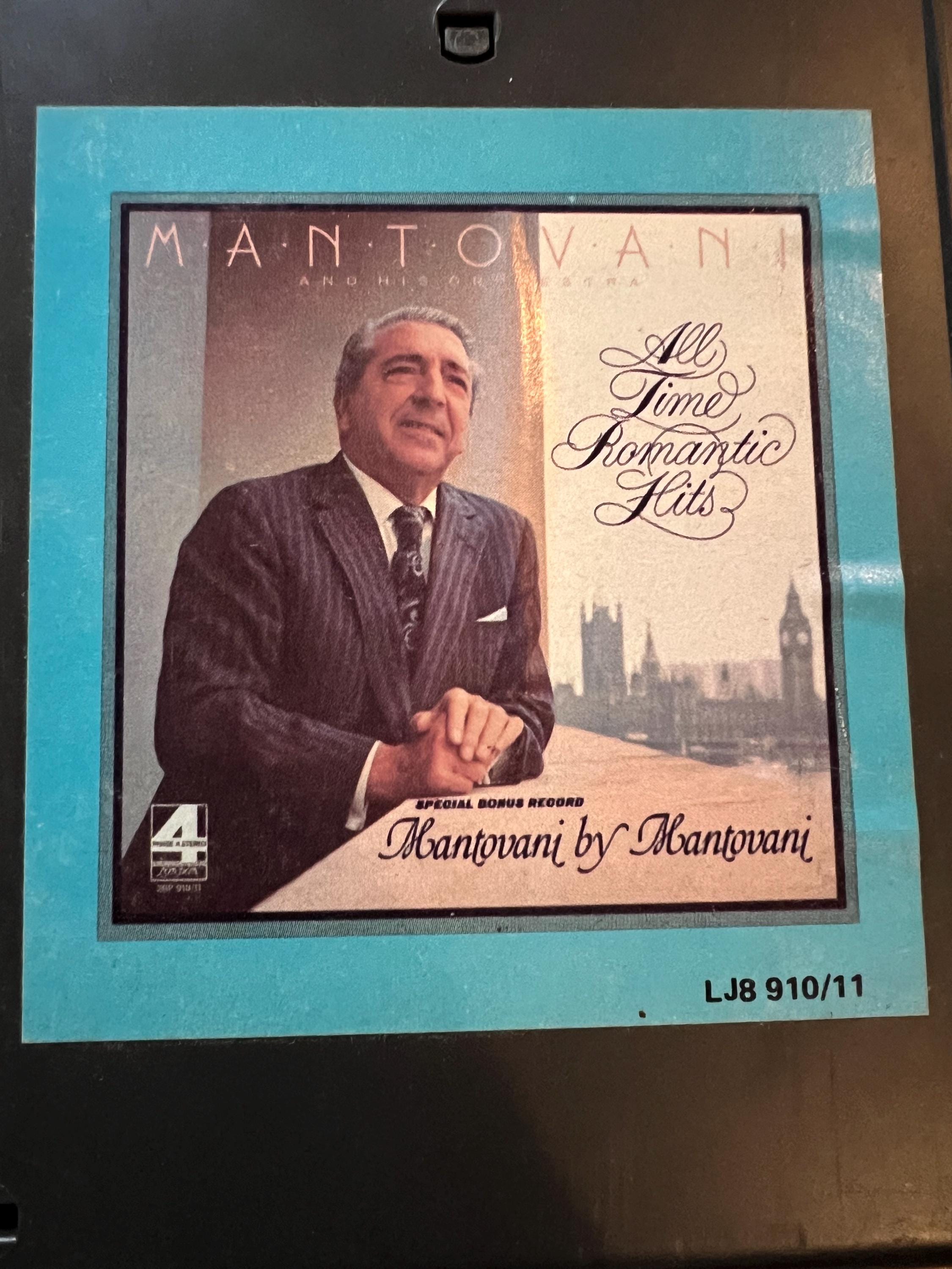 1975 Mantovani Plays All Time Romantic Hits - London Records 8-Track Tape