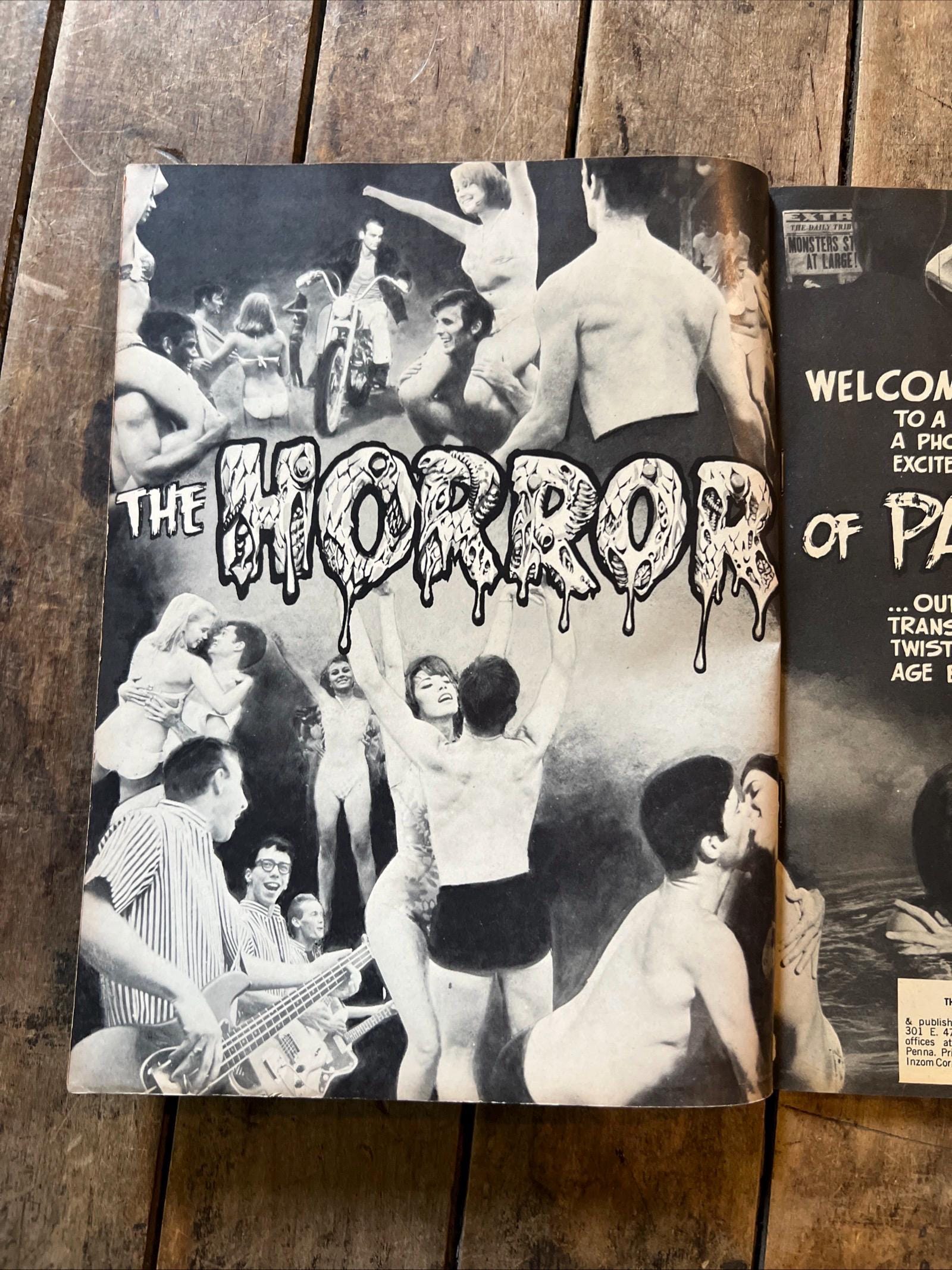 The Famous Films HORROR Of Party Beach (1964) Photo Story Board Magazine