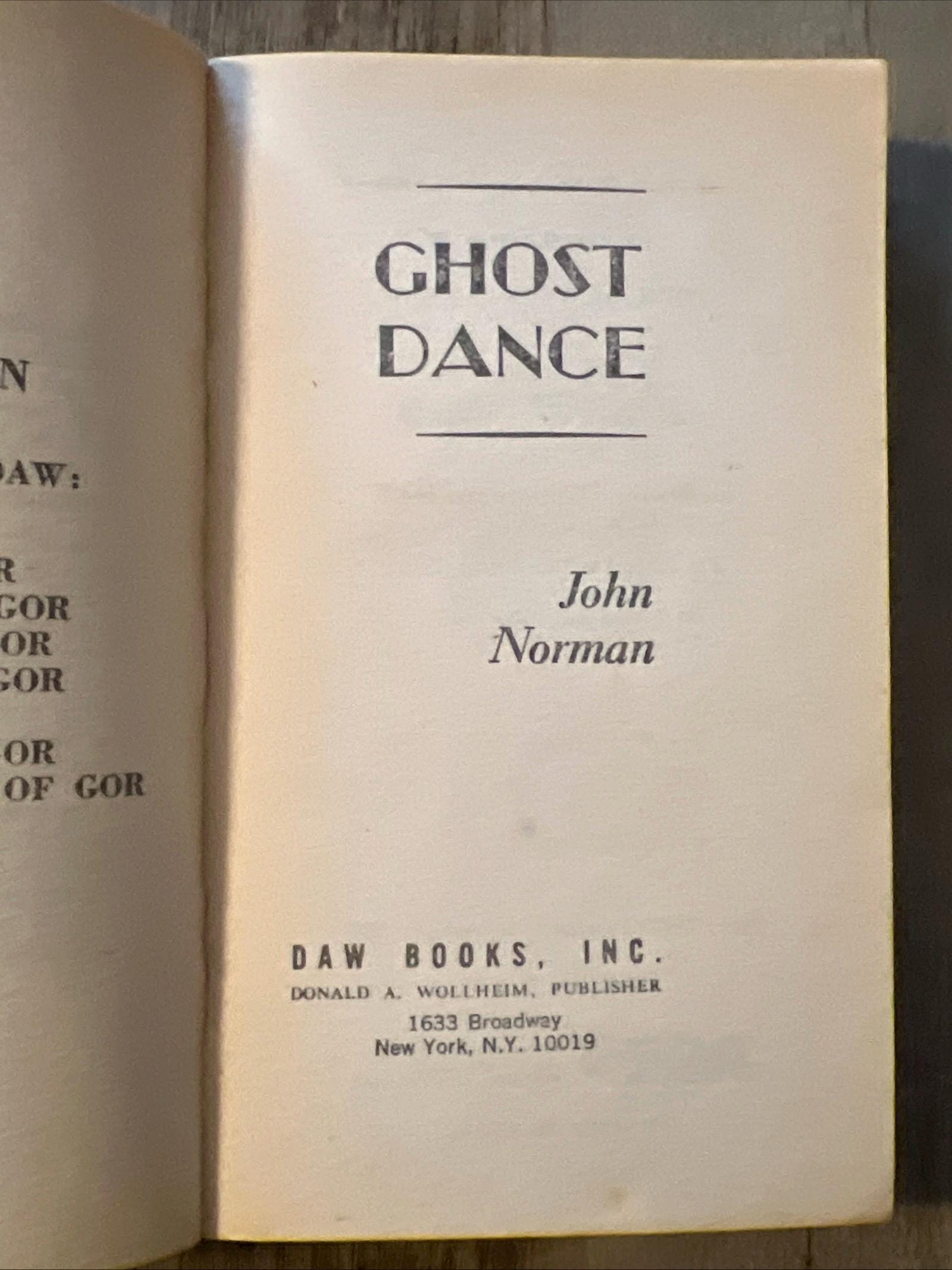 Ghost Dance By John Norman - 1979 Paperback First Printing Edition