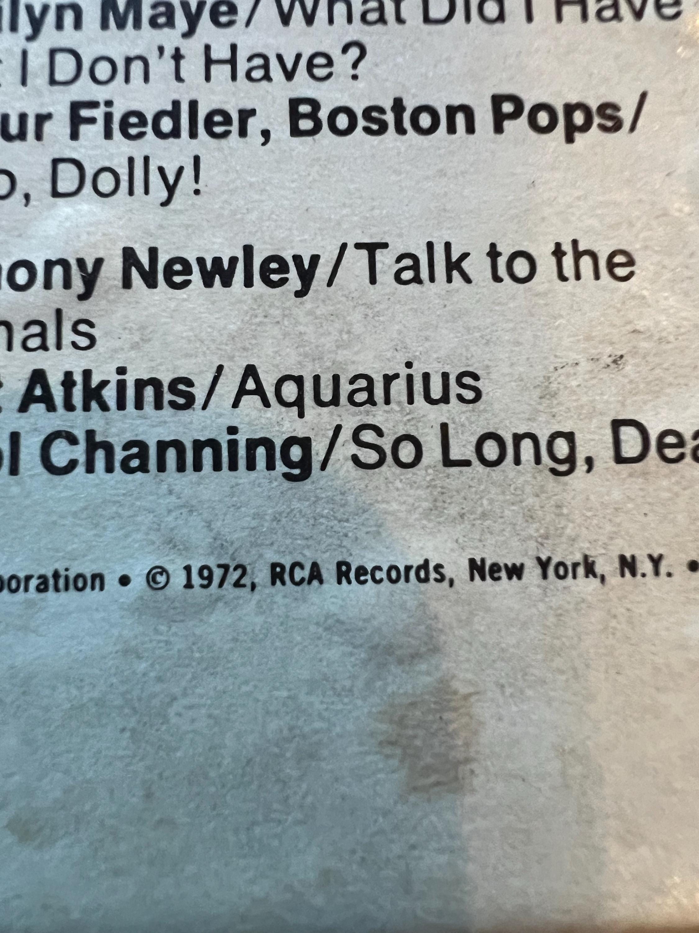 1972 Let Us Entertain You - Special Collectors Edition - RCA Records 8-Track