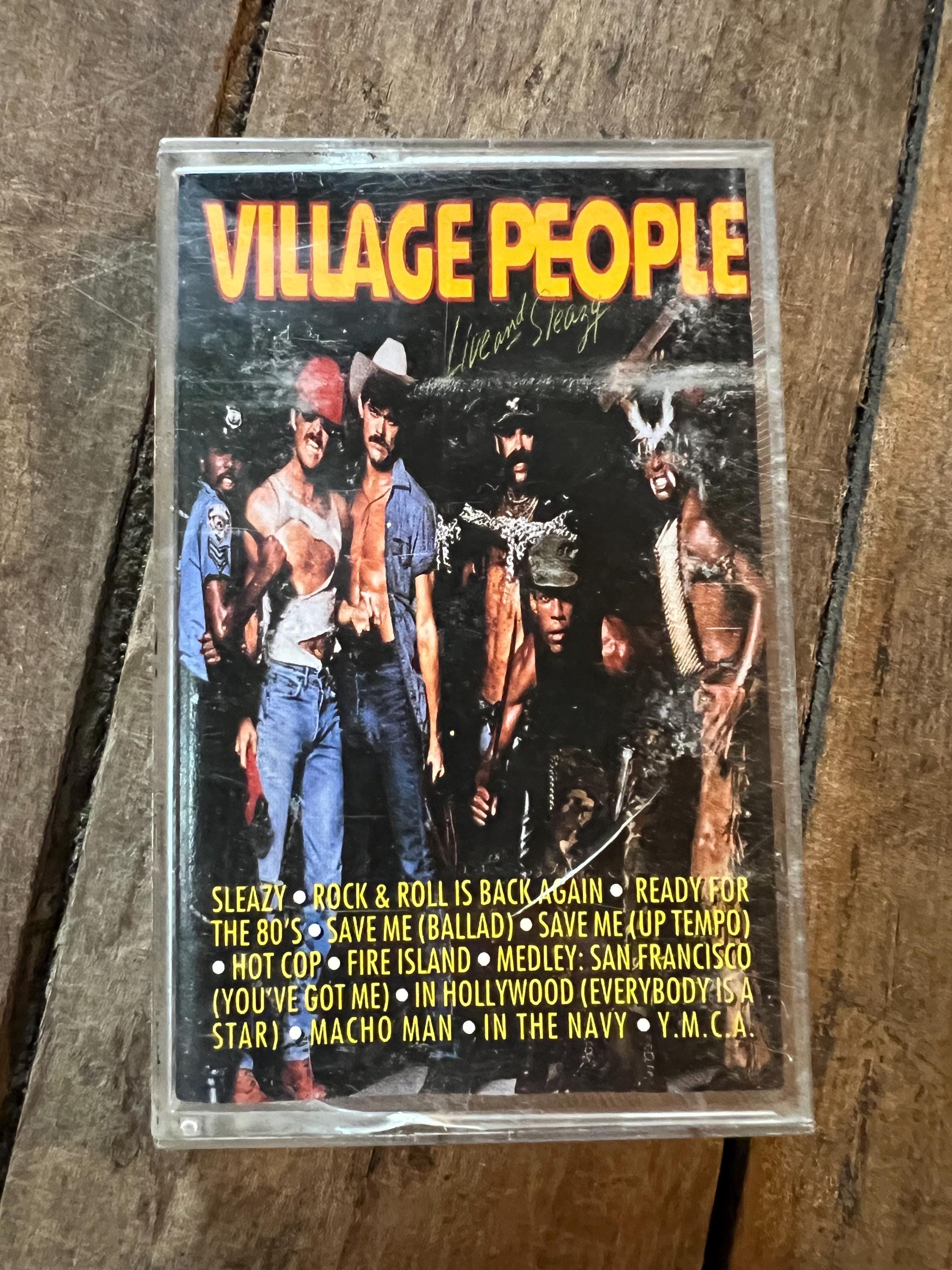 1979 Village People Cassette Tape: Live and Sleazy - Polygram Records