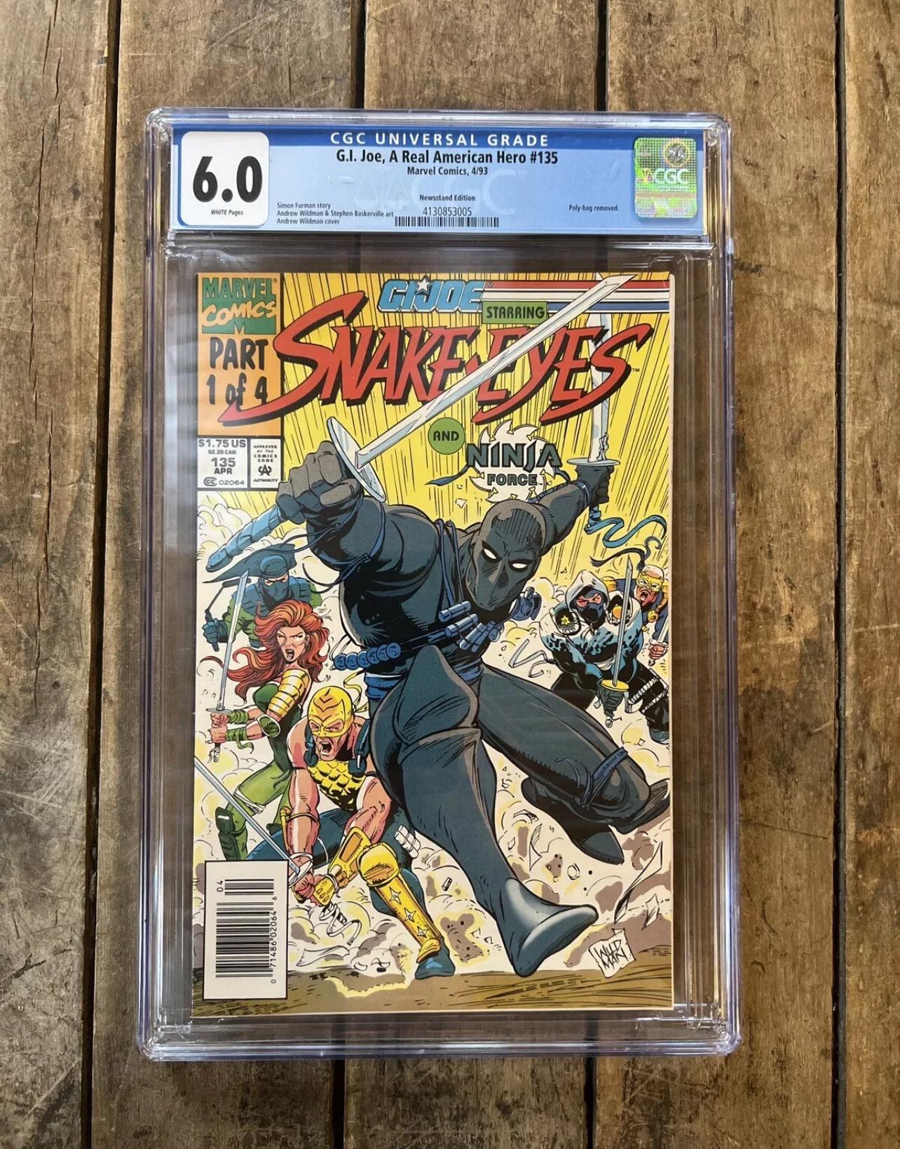 G.I. Joe Snake Eyes #135 (1993) CGC 6.0