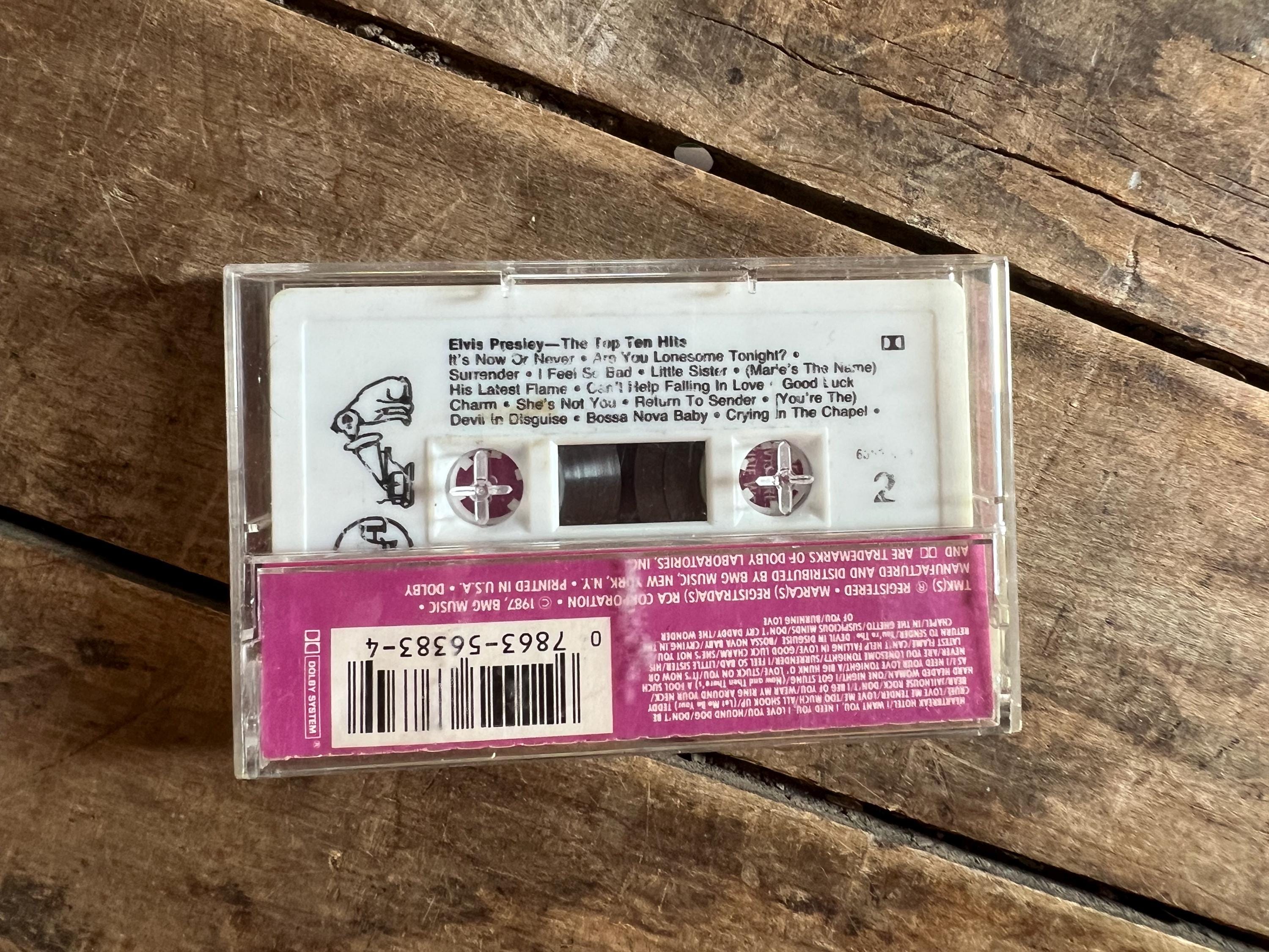 Vintage 1987 Elvis Presley Cassette Tape: Top Ten Hits, RCA Victor