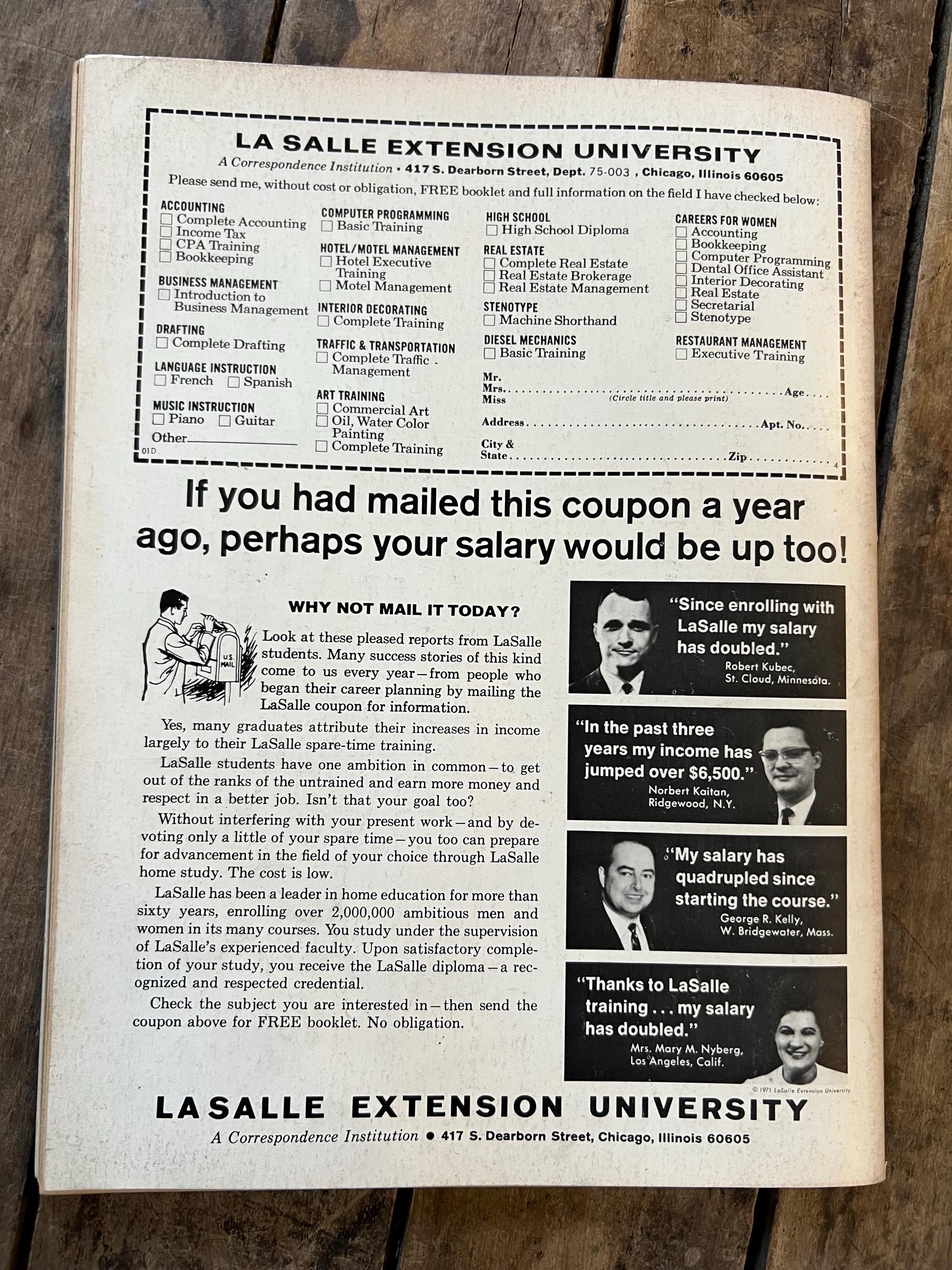Wrestling World Magazine  - January / February 1972 Issue WWF / WWE