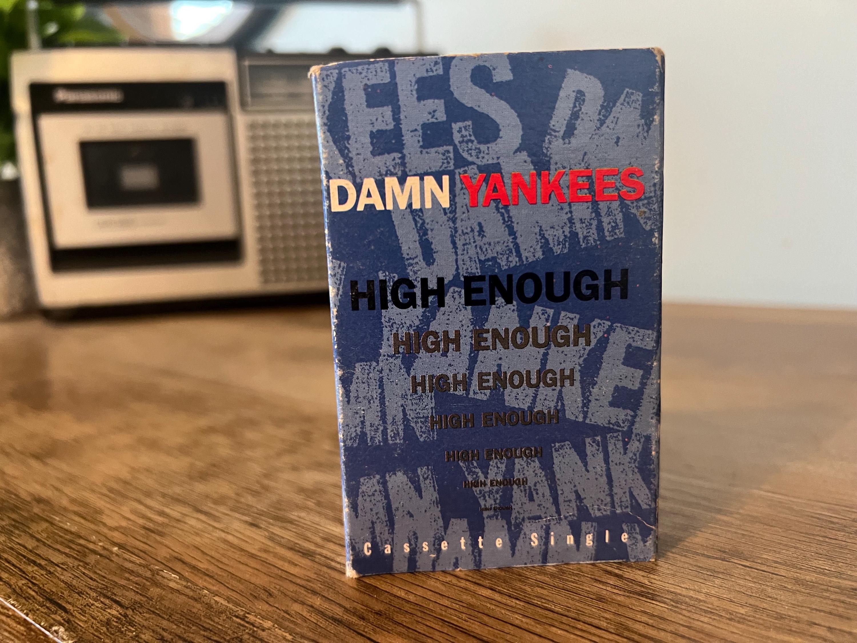 Vintage 1990 Damn Yankees "High Enough" Cassette Tape