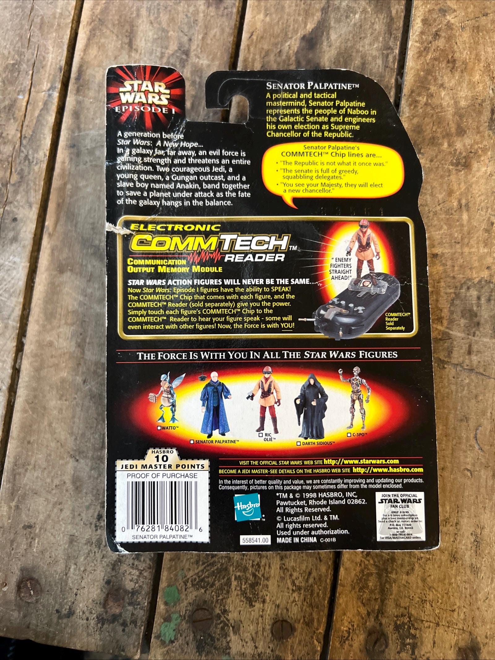 1998 Star Wars Episode 1 Senator Palpatine Action Figure - MOC