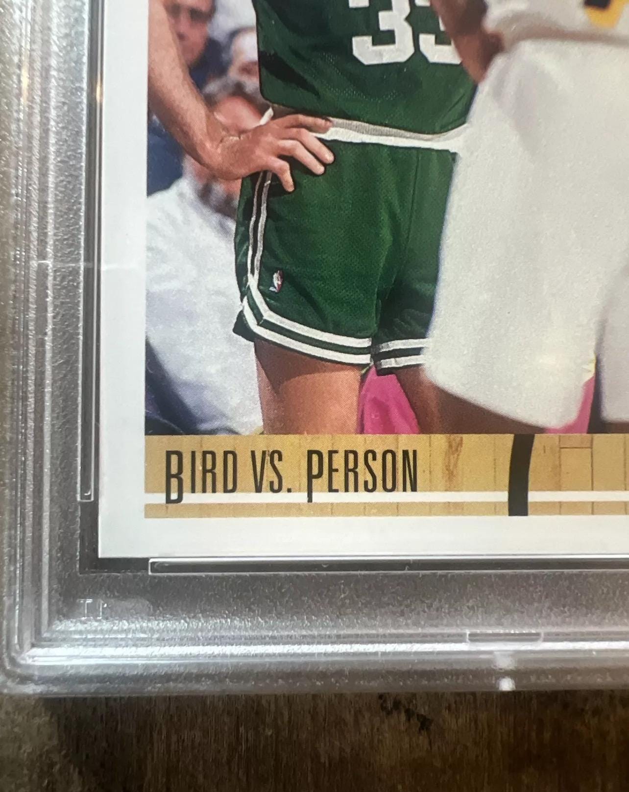 1991 Upper Deck Larry Bird vs Chuck Person Basketball Card - PSA 8