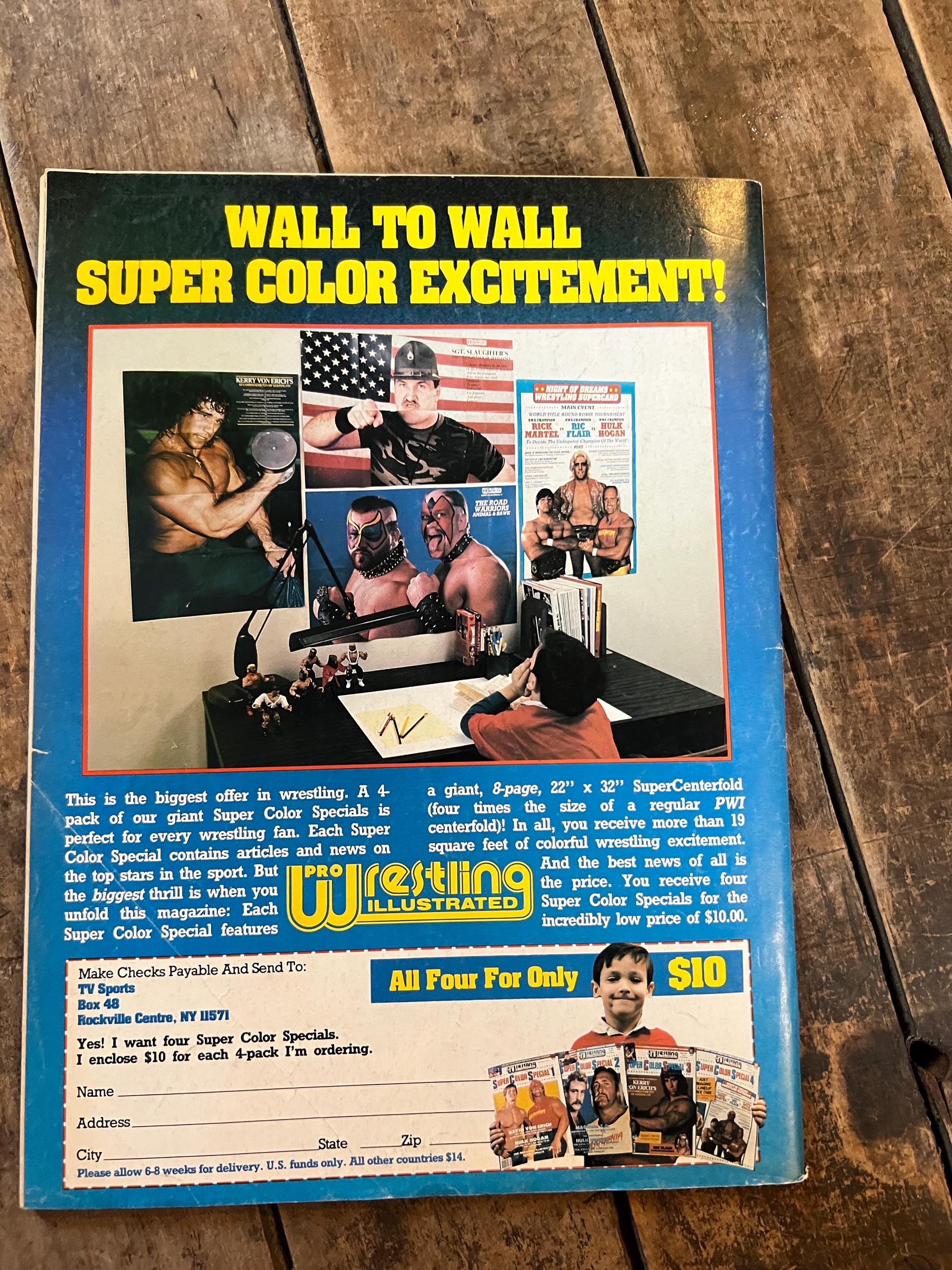 Wrestling USA Magazine - 1986 Winter Issue - Hulk Hogan & Jimmy Superfly Snuka Cover