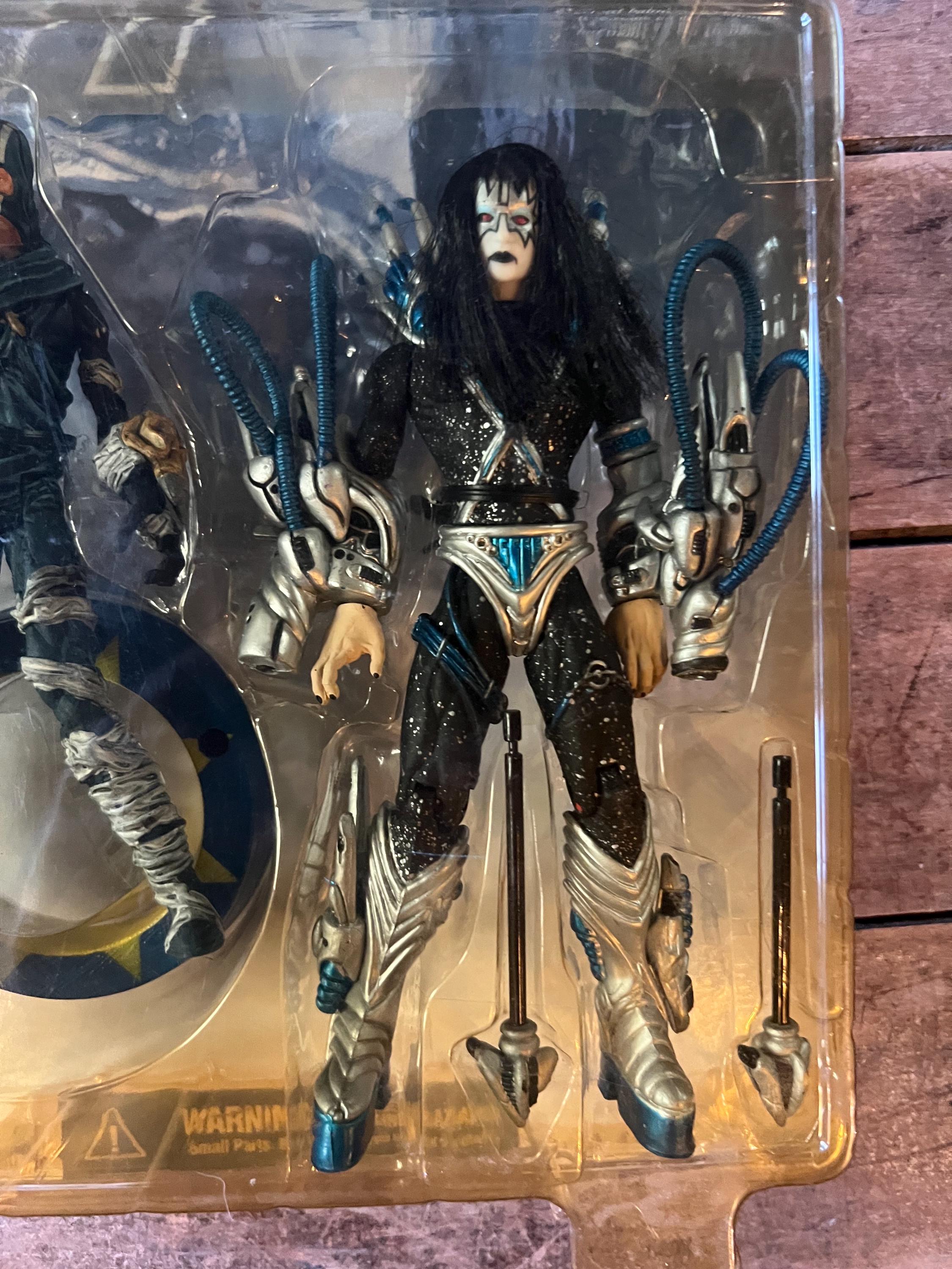 Vintage 1998 KISS Psycho Circus Ace Frehley 'The Stiltman' Action Figure (MOC)