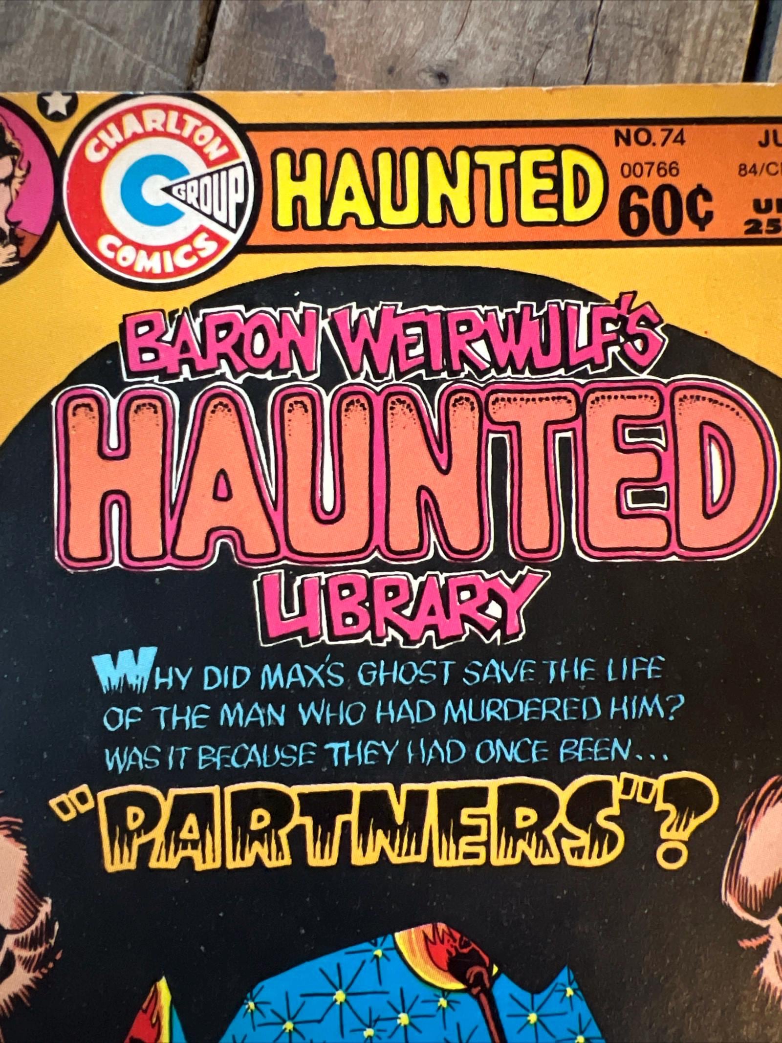 Haunted #74 (1984) Newsstand Edition - Charlton Comics Group - Baron WeirWulf’s Haunted Library