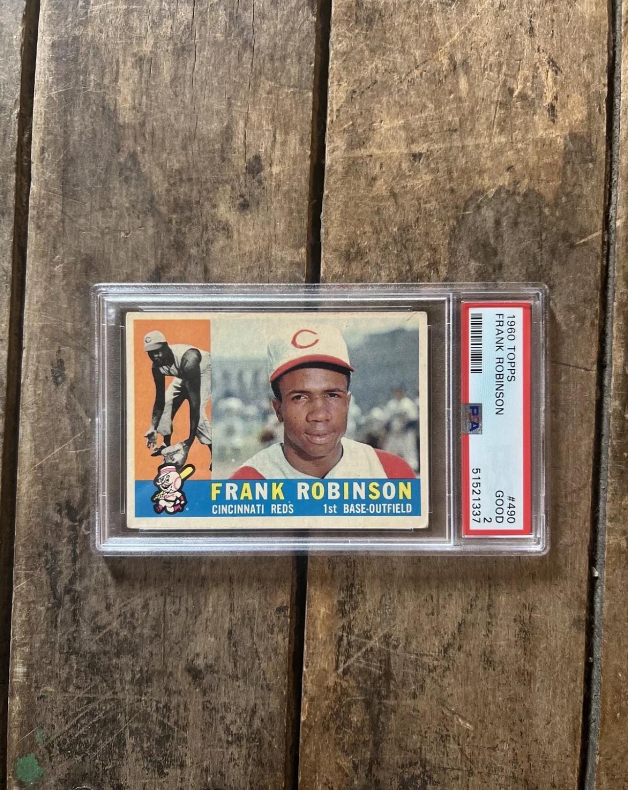1960 Topps Frank Robinson Baseball Card - Cincinnati Reds - PSA 2 Graded