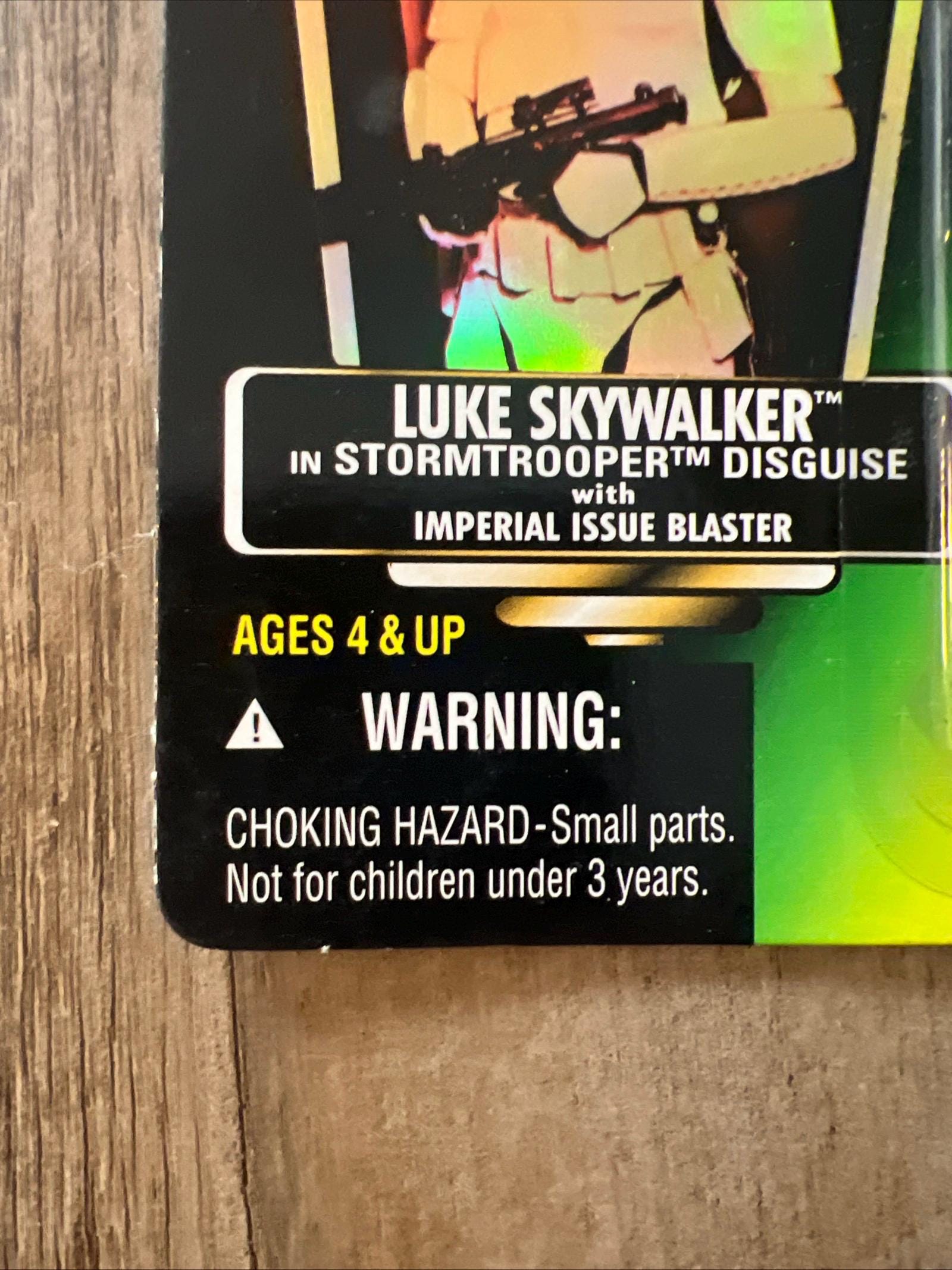 1996 Kenner Star Wars Luke Skywalker Stormtrooper Disguise Action Figure - MOC