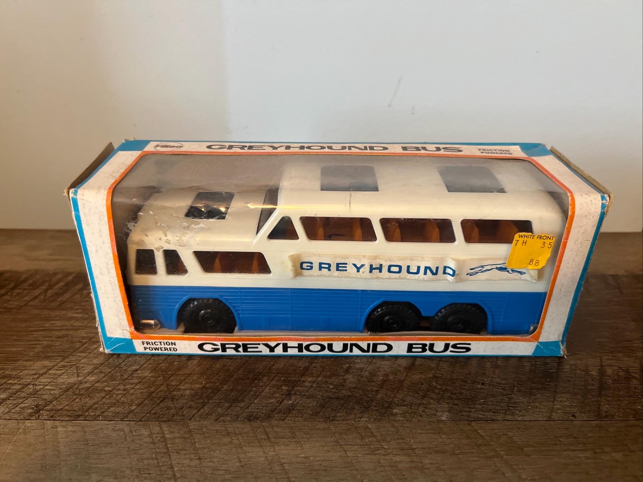 Vintage Mego Greyhound Bus No. 3 - Original Box - Friction Powered