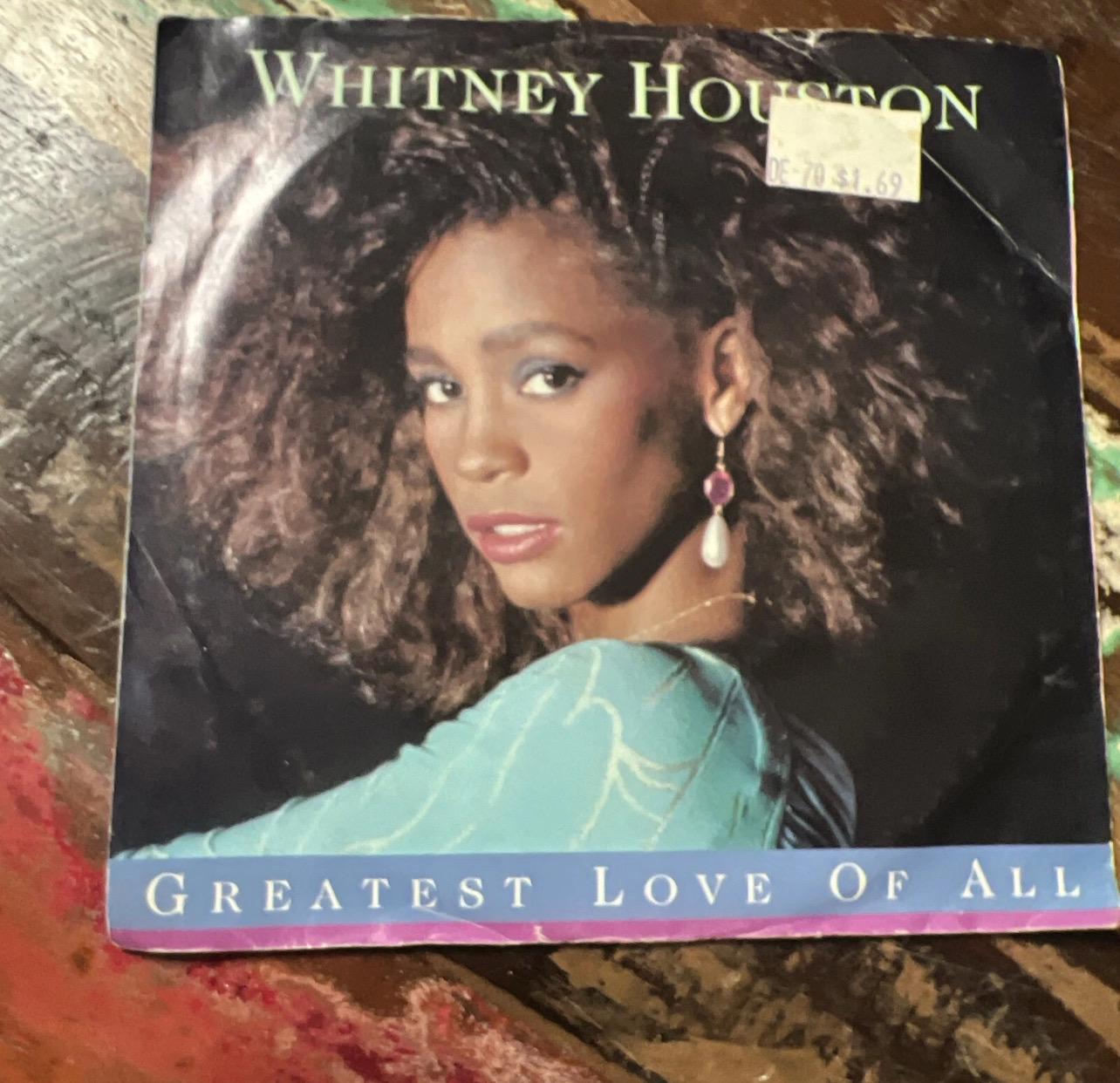Whitney Houston - Greatest Love Of All 45 Record - 1985 Arista Vinyl