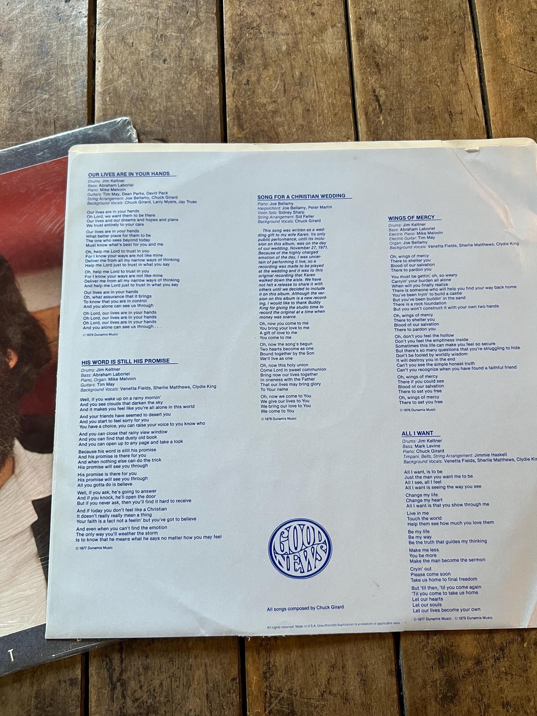 Chuck Girard - Take it Easy LP 1978 - Original Pop Gospel Vinyl Record