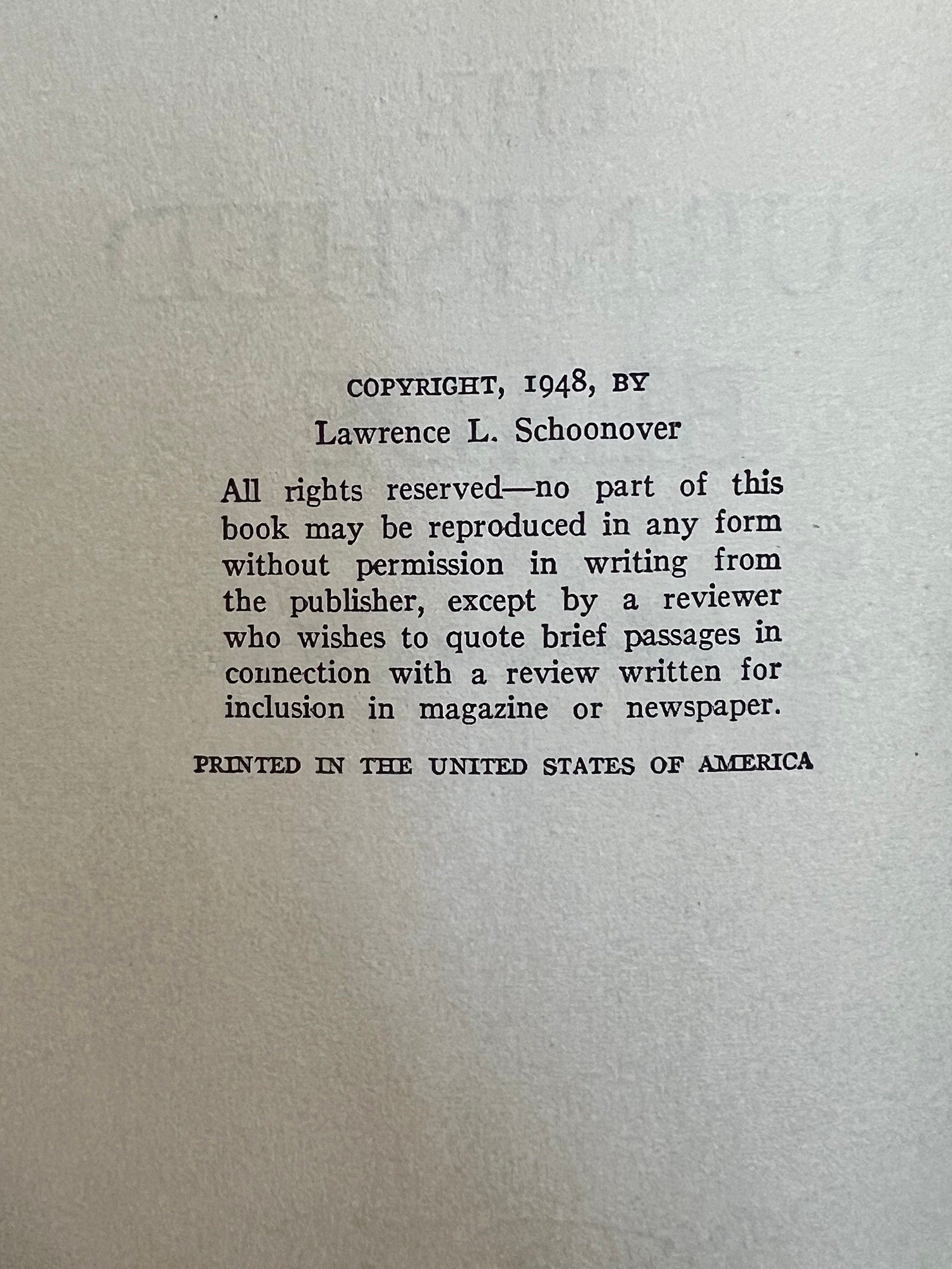 The Burnished Blade by Lawrence Schoonover - Published by The Macmillan Company NY 1949 - Hardcover Book