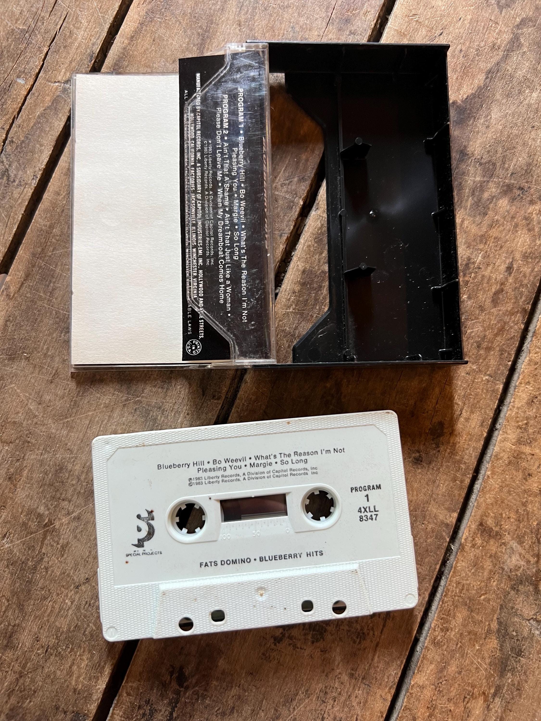 Vintage Fats Domino Cassette Tape: 1983 Blueberry Hits, Rock & Roll Blues