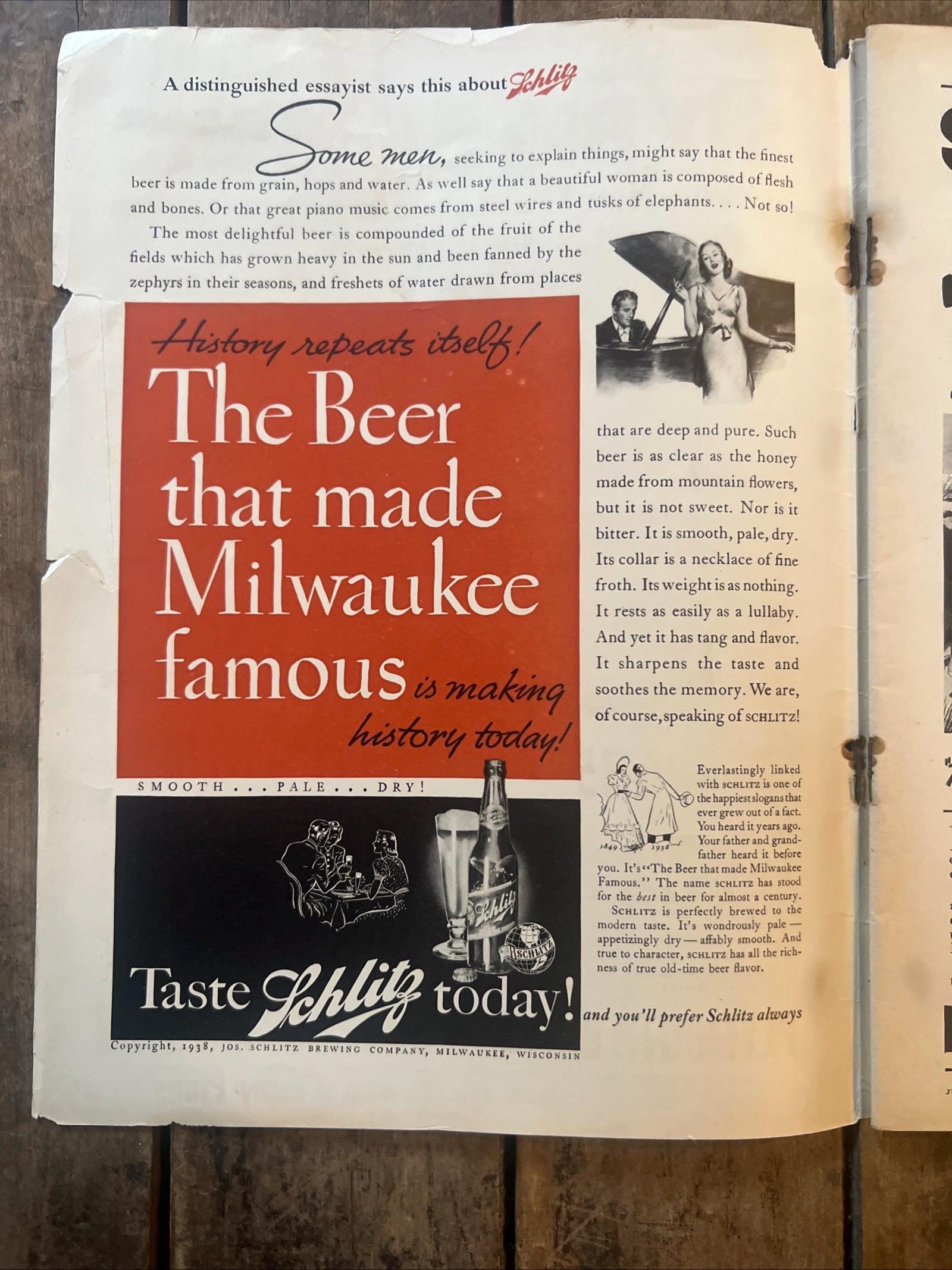 1938 Liberty Magazine – July Issue, Vintage Advertising Collectible