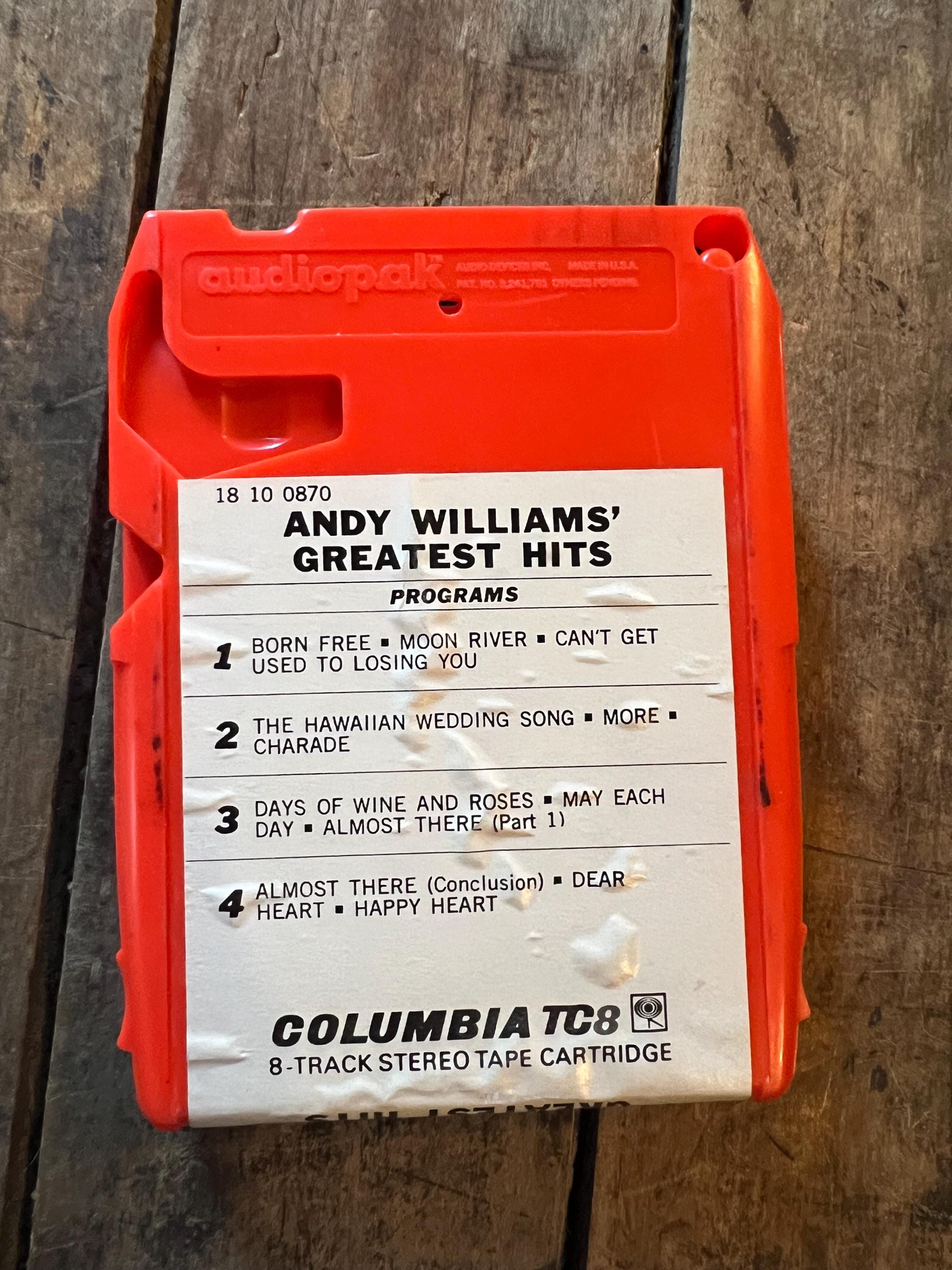 1970 Andy Williams Greatest Hits - Columbia TC8 Records 8-Track Tape
