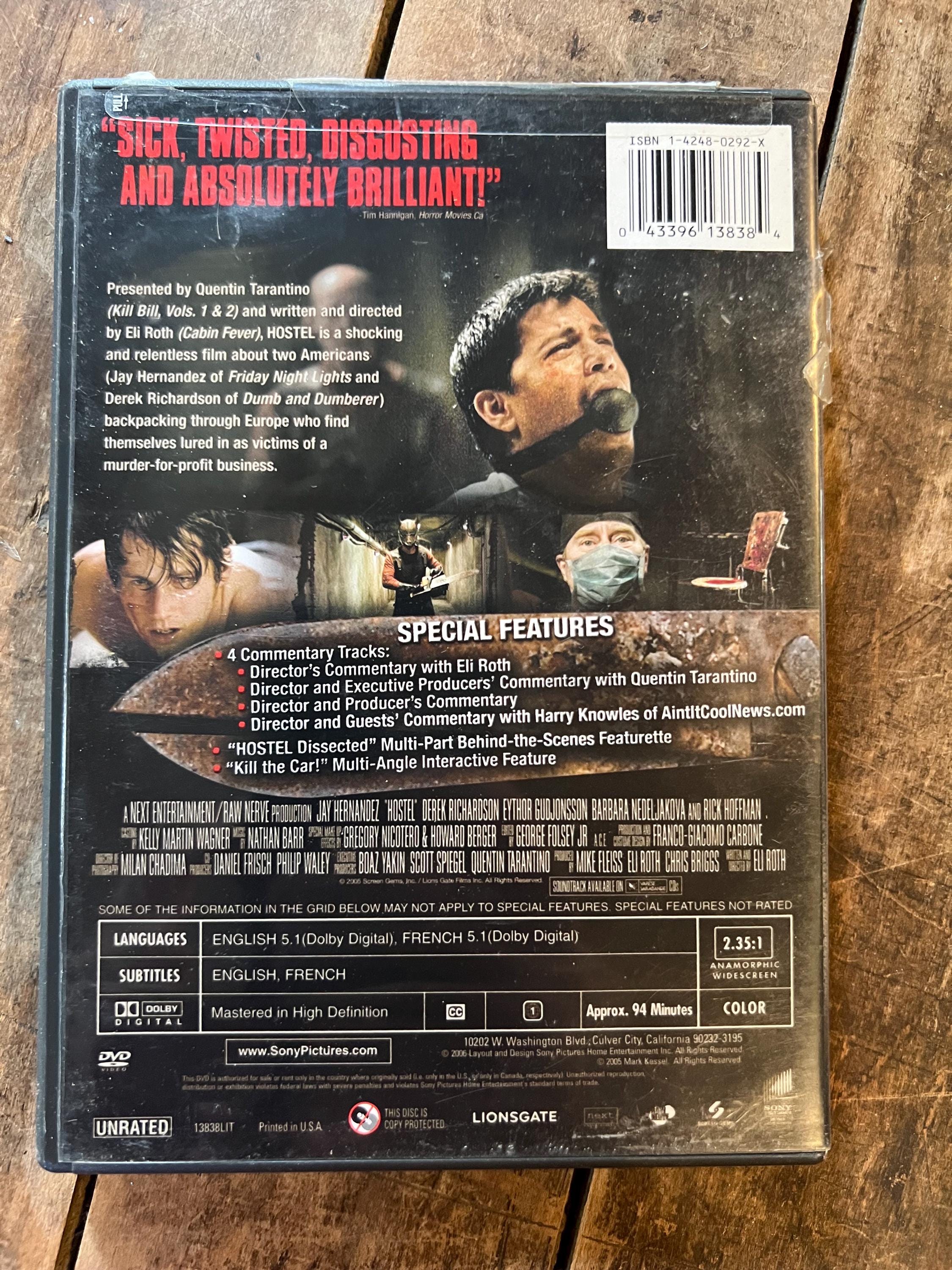 Hostel ( DVD 2005 ) Quentin Tarantino Film Starring - Eli Roth & Jay Hernandez