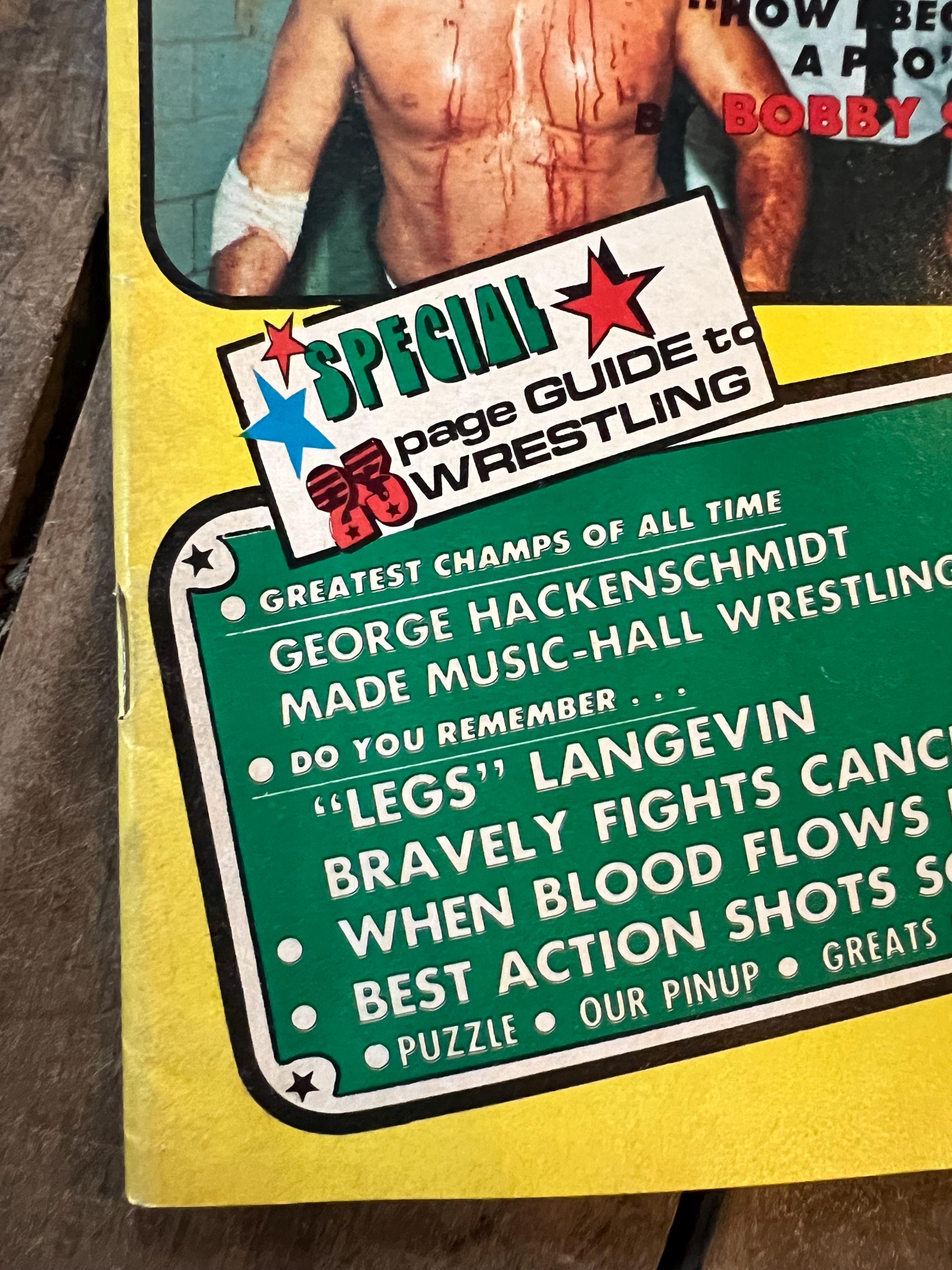 Wrestling Revue Magazine - January 1975 Issue - WWF / WWE / WWWF Star Dean Ho